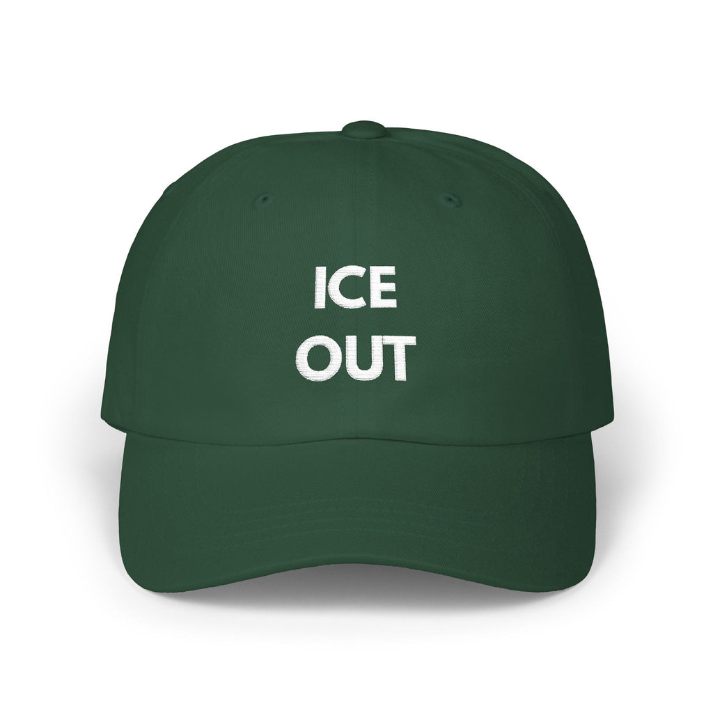 "Ice Out" Cap - wht print