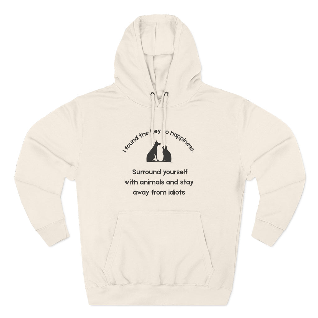 Key To Happiness Fleece Hoodie for Fun Nights Out