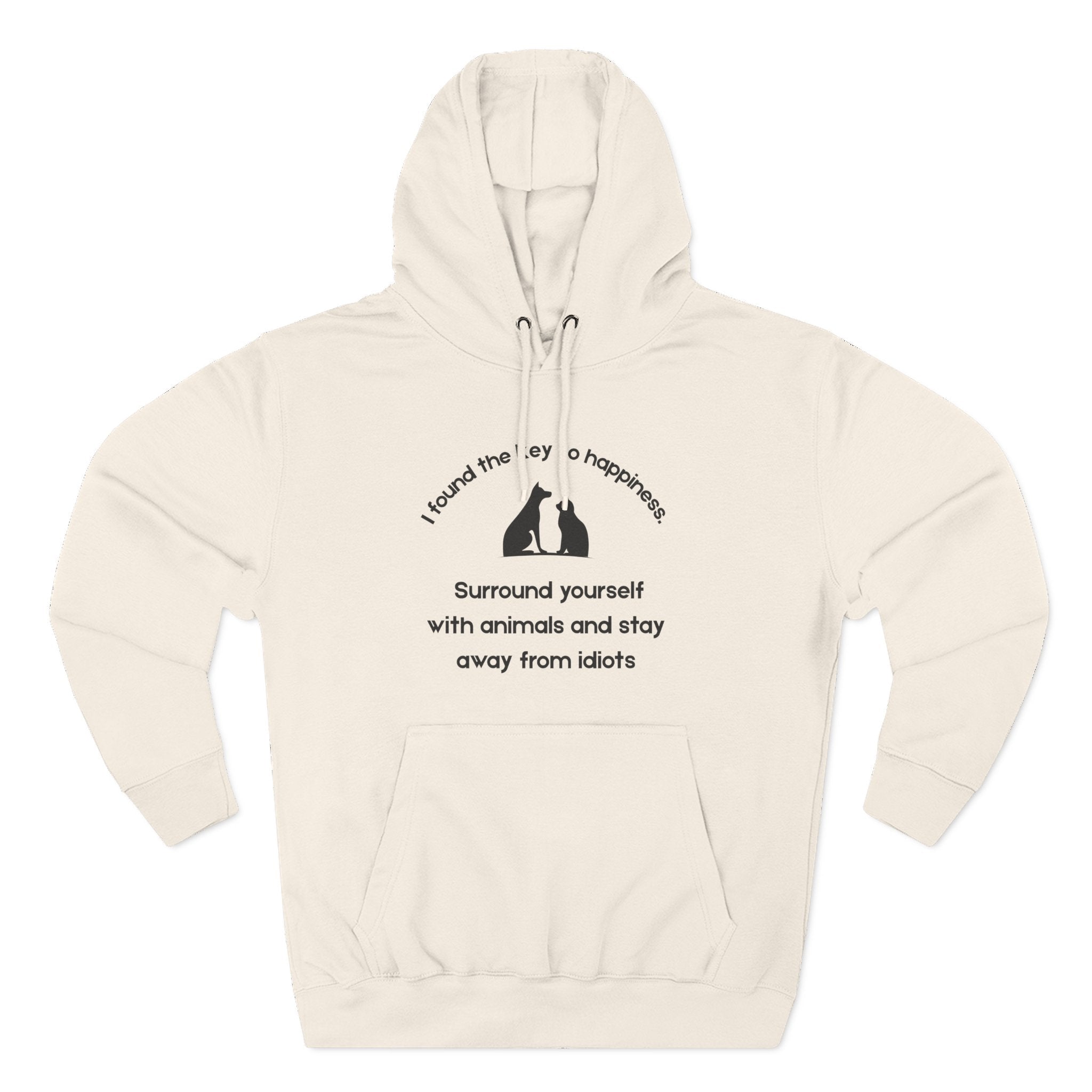 Key To Happiness Fleece Hoodie for Fun Nights Out