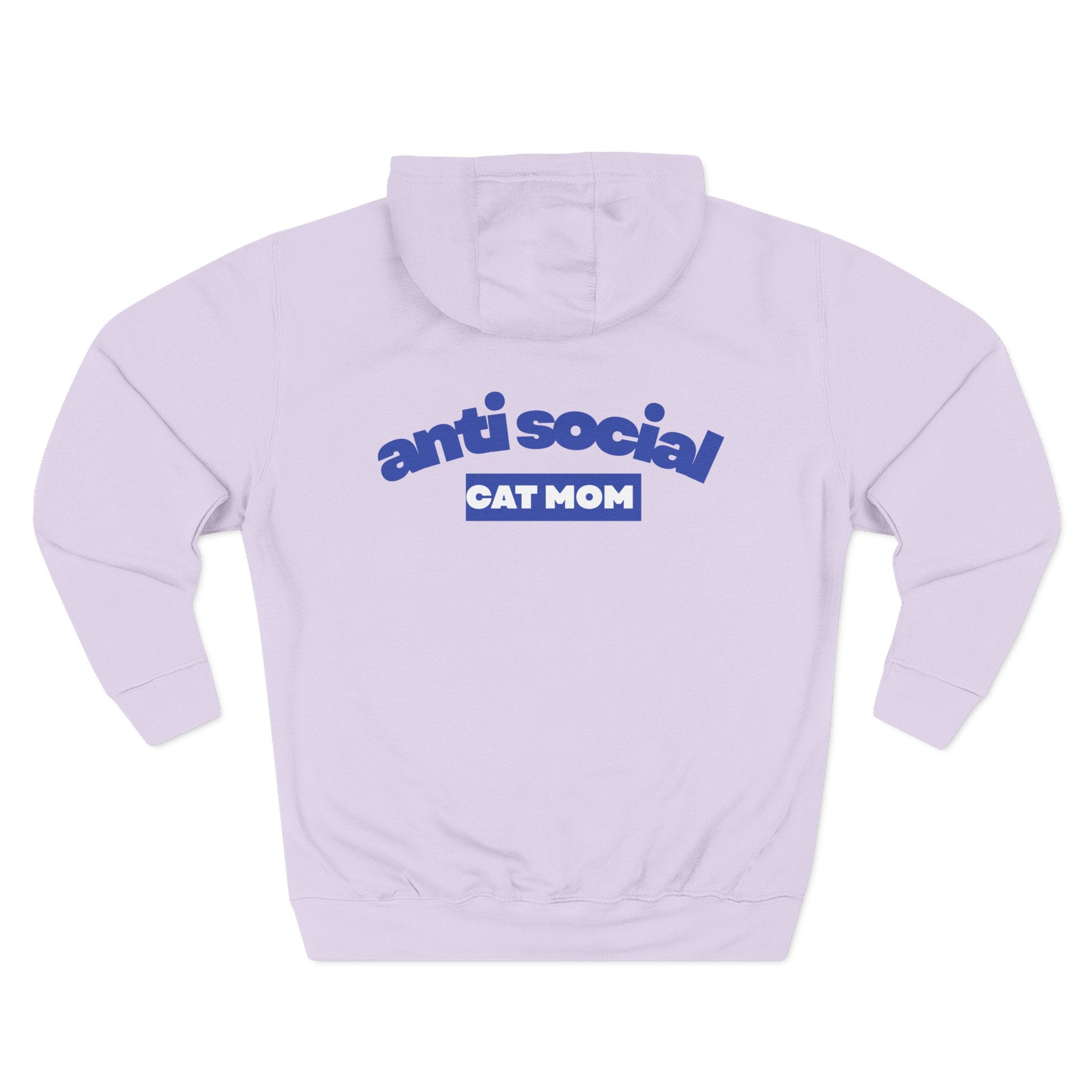 Anti Social Cat MomFleece Hoodie for Fun Nights Out