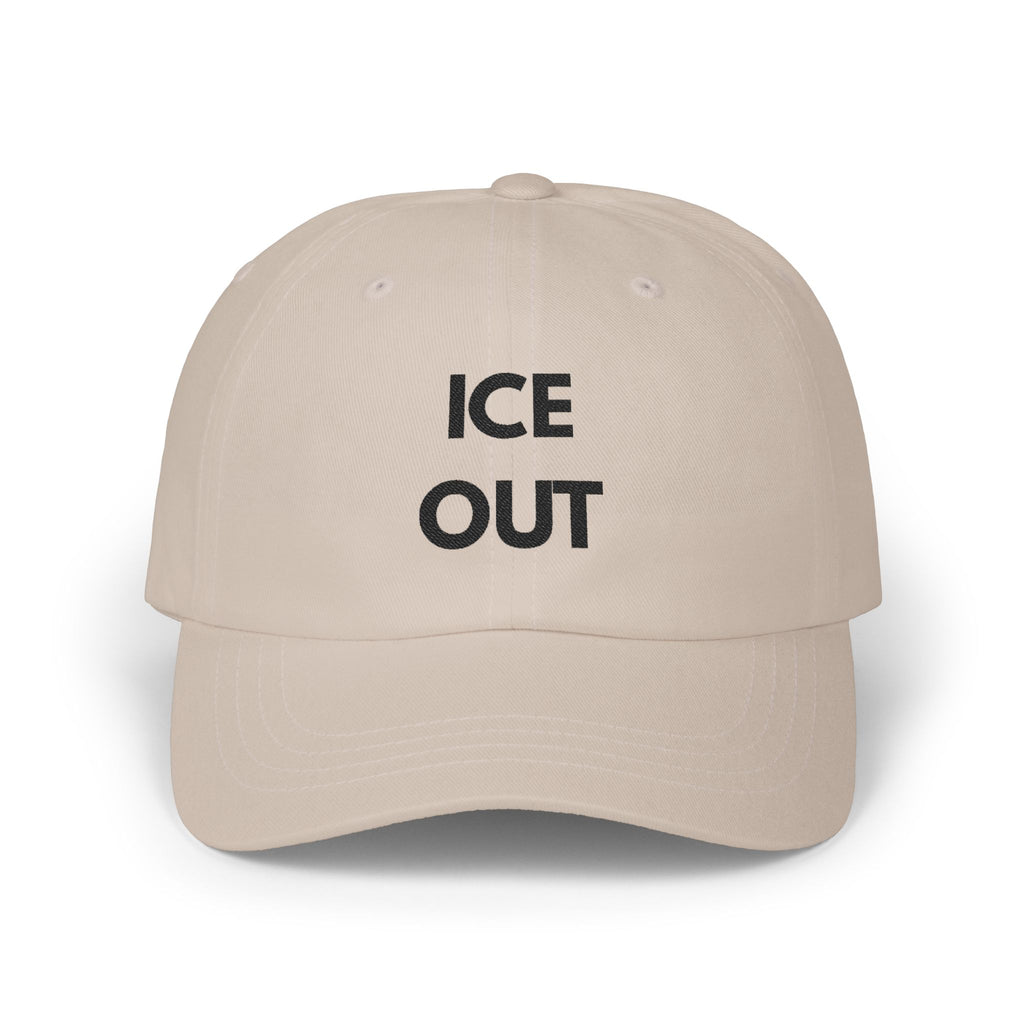 "Ice Out" Cap - blk print