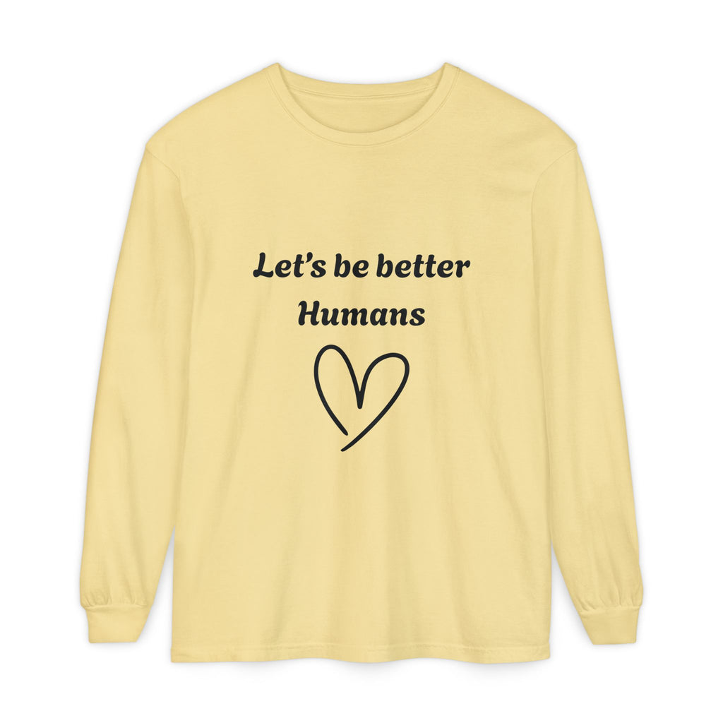 Better Human -Long Sleeve T-Shirt- blk print