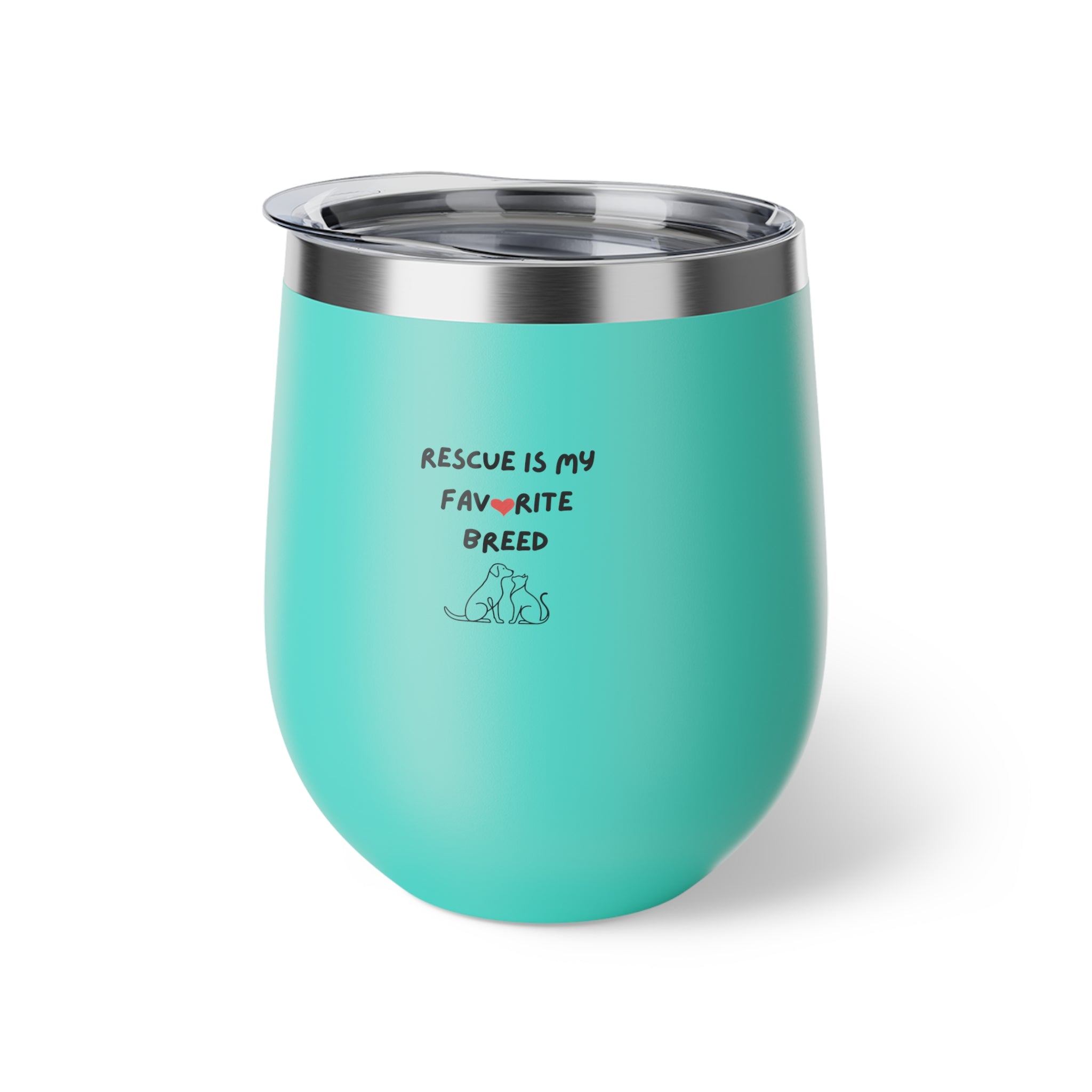Rescue Fave Breed Copper Vacuum Insulated Cup 12oz Tumbler