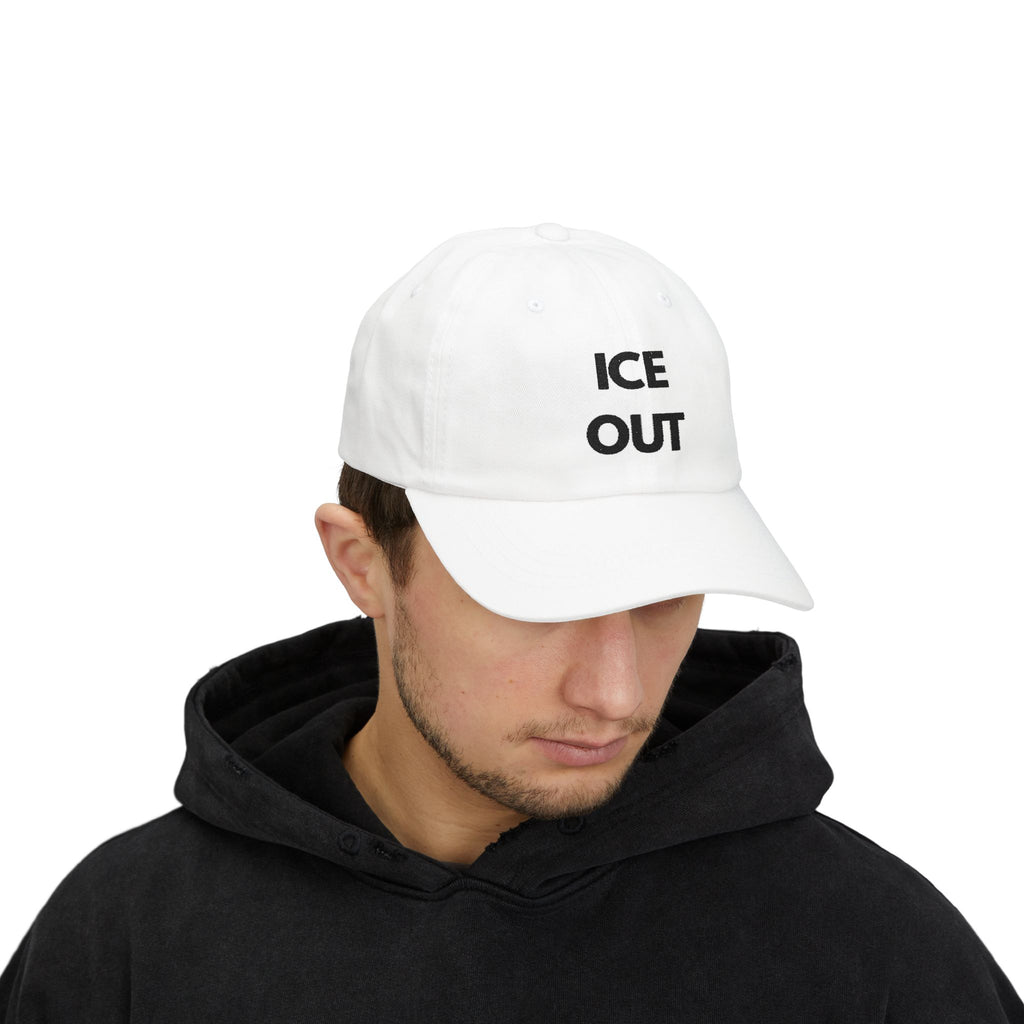 "Ice Out" Cap - blk print