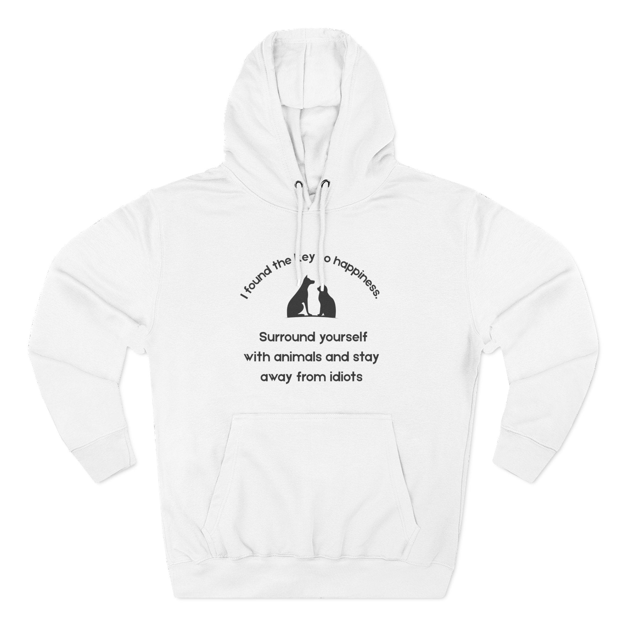 Key To Happiness Fleece Hoodie for Fun Nights Out