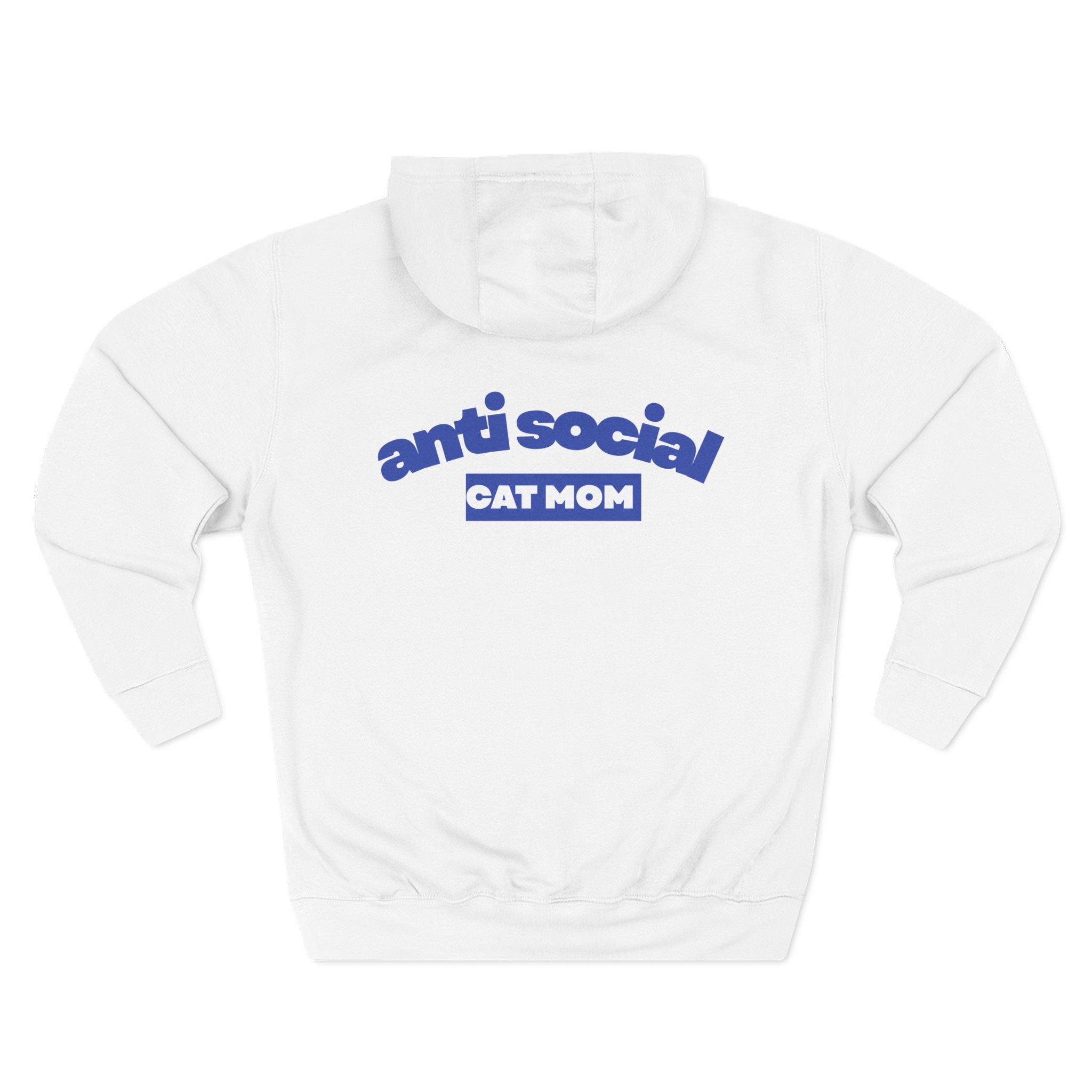 Anti Social Cat MomFleece Hoodie for Fun Nights Out