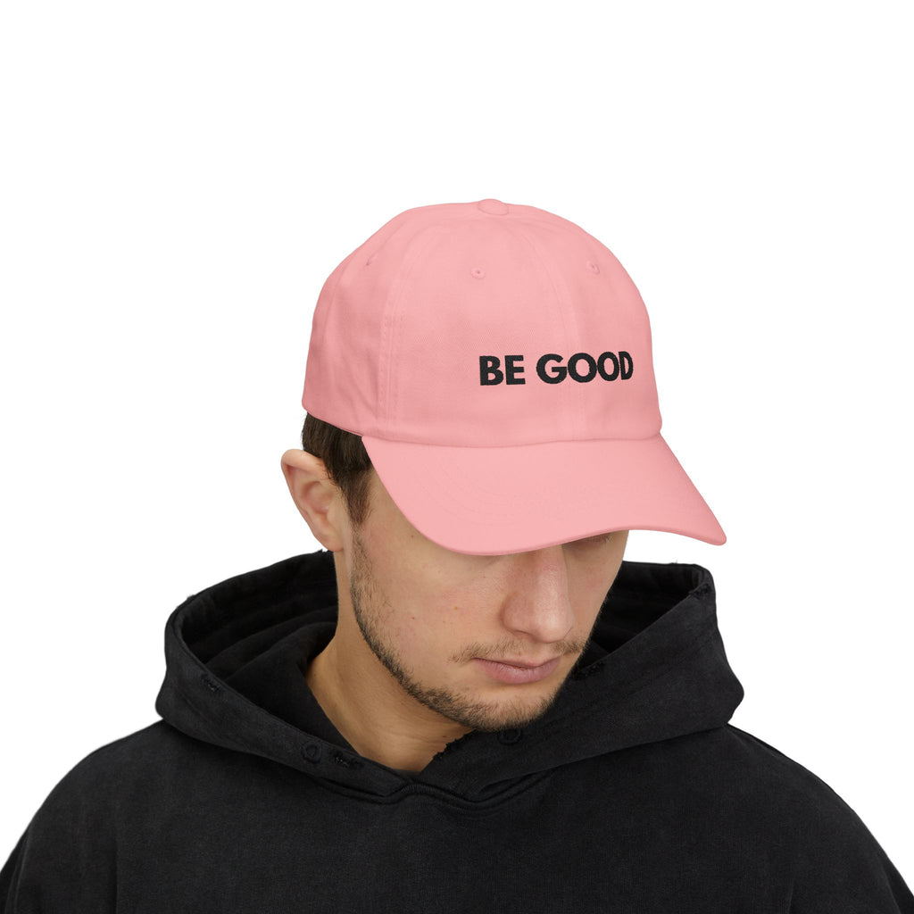 "Be Good" Cap - blk print