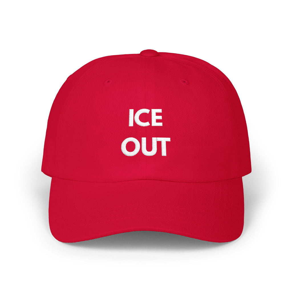 "Ice Out" Cap - wht print