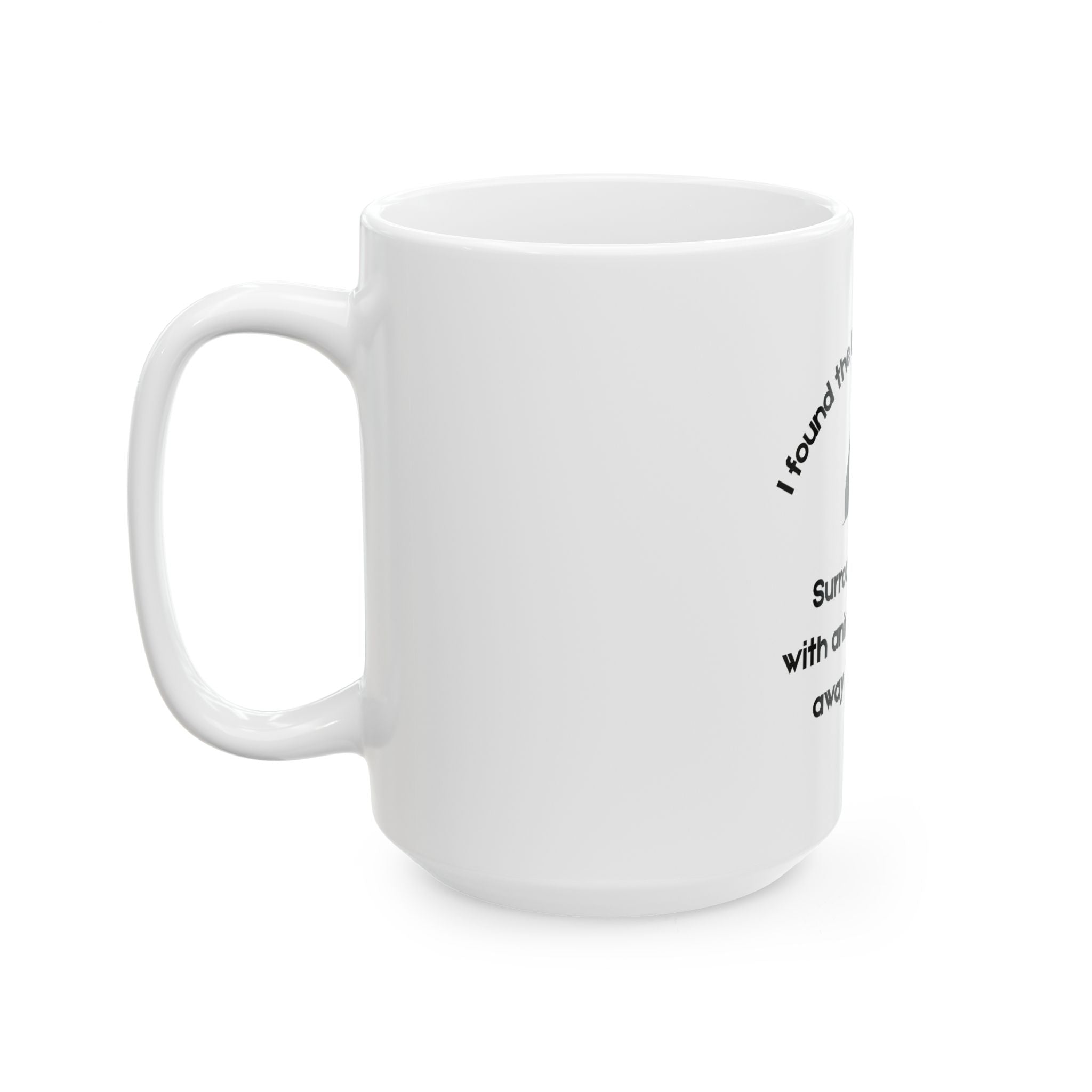 Key to Happiness Ceramic Mug - 11oz/15oz Coffee Cup