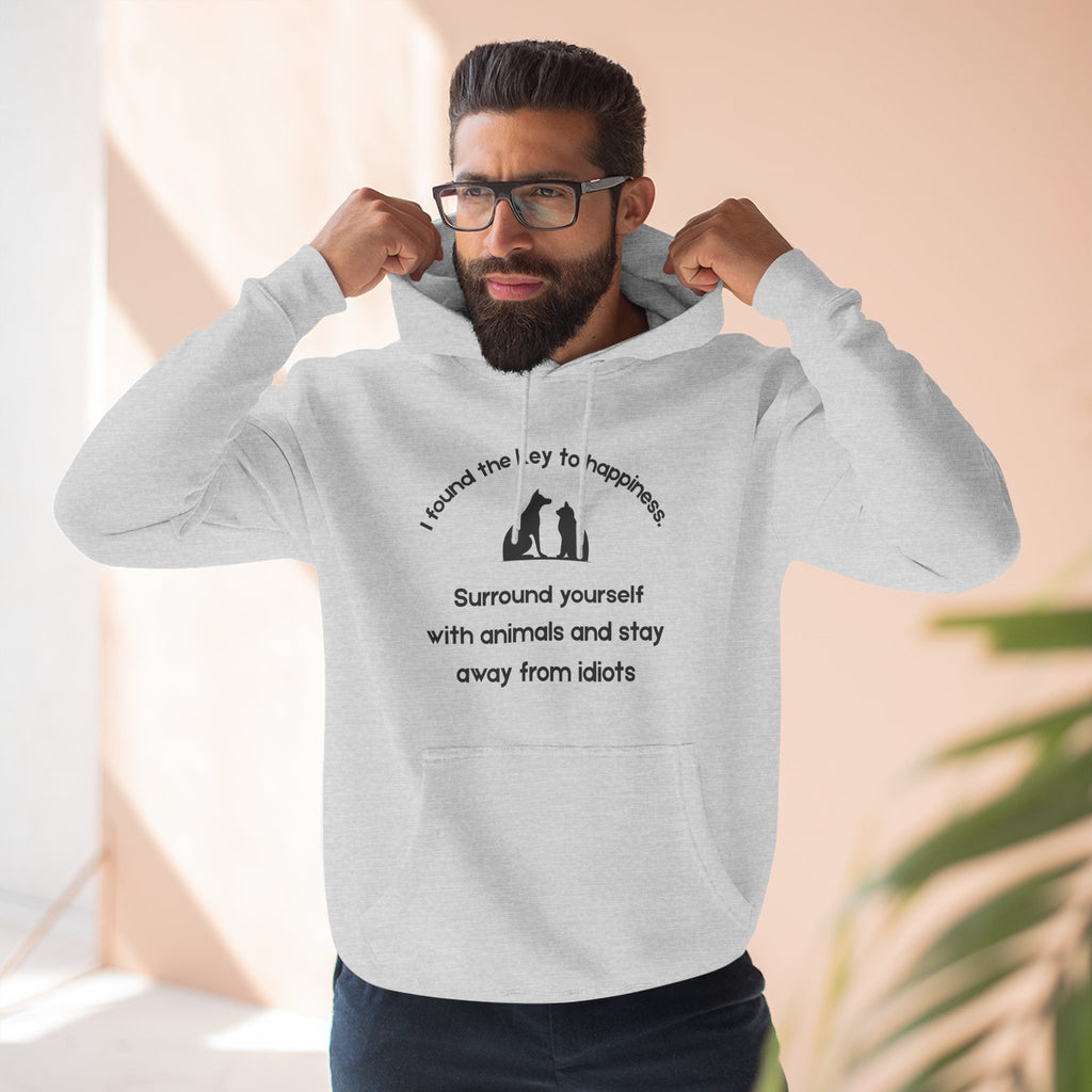 Key To Happiness Fleece Hoodie for Fun Nights Out