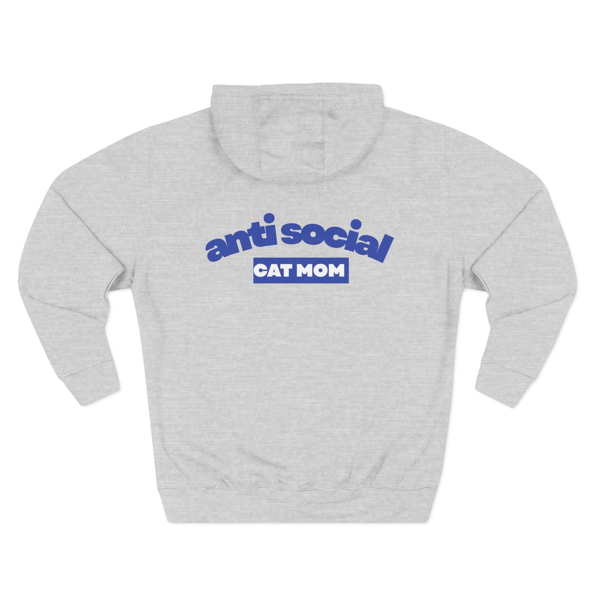 Anti Social Cat MomFleece Hoodie for Fun Nights Out