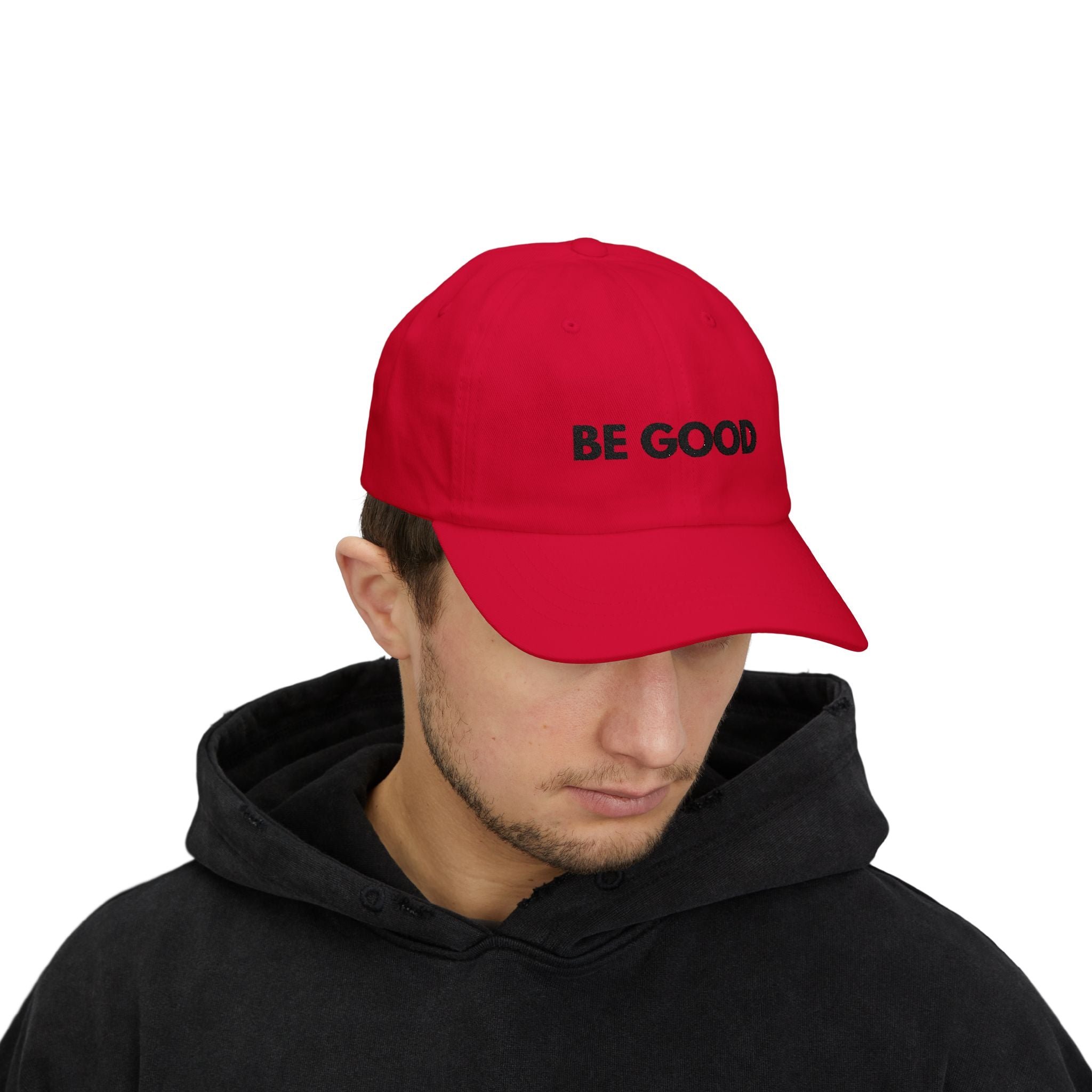 "Be Good" Cap - blk print