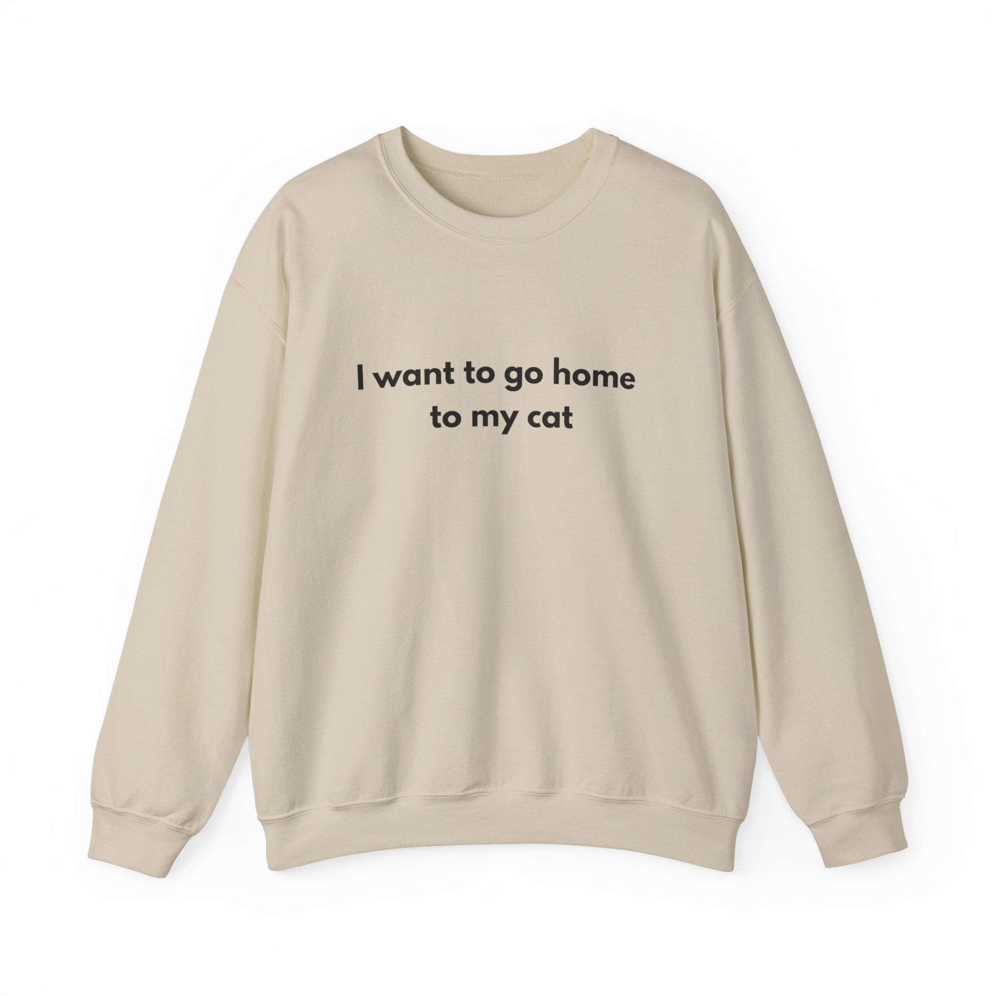 Go home to my cat - Crewneck Sweatshirt