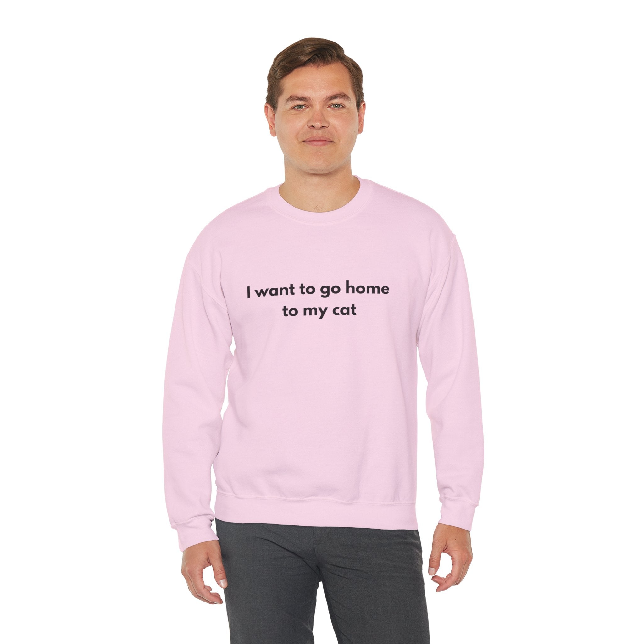 Go home to my cat - Crewneck Sweatshirt