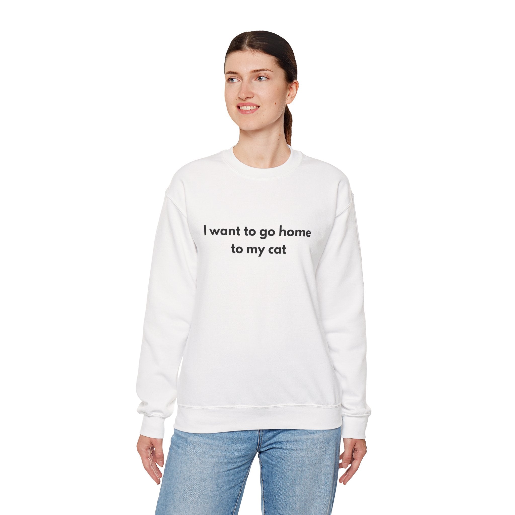 Go home to my cat - Crewneck Sweatshirt