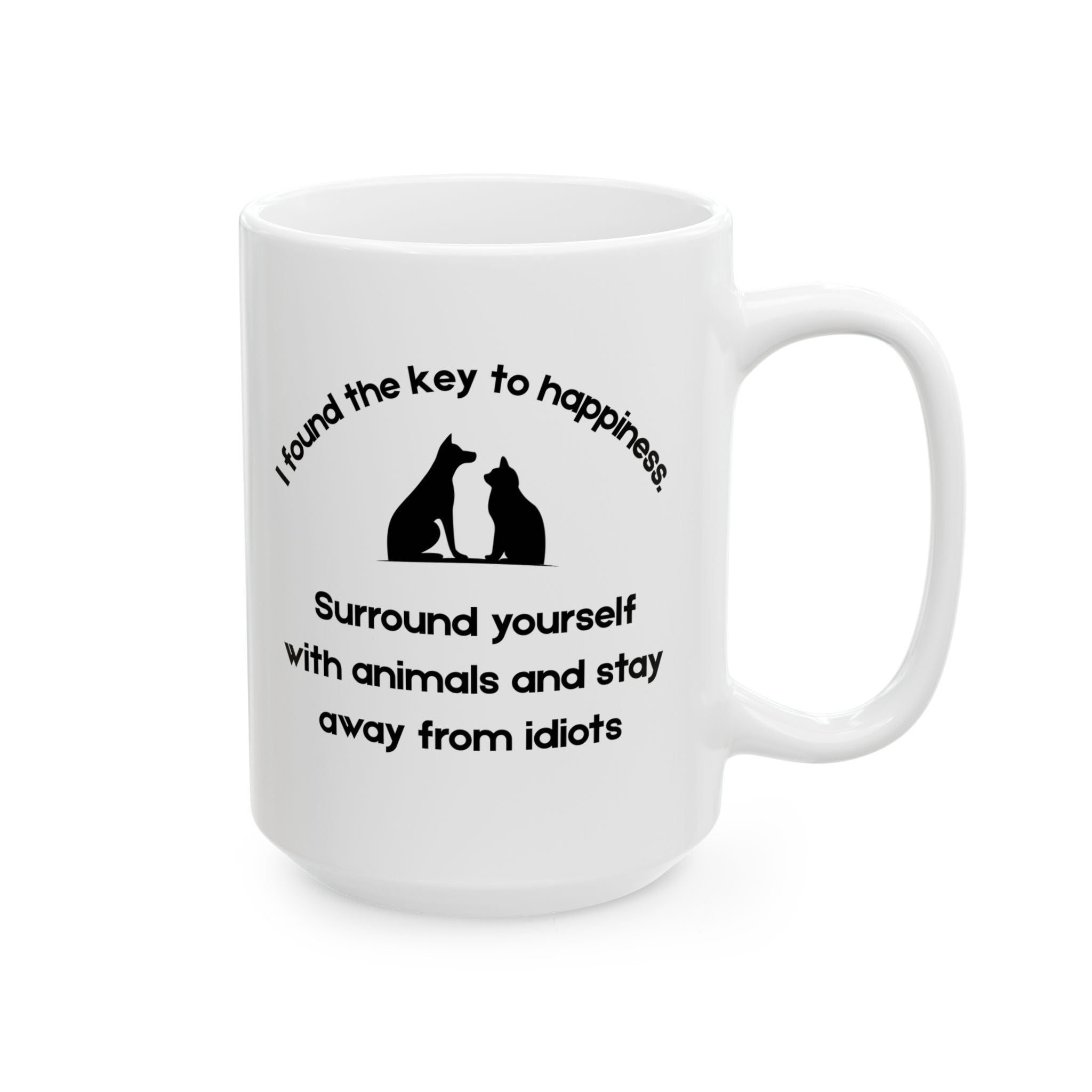 Key to Happiness Advocate Ceramic Mug - 11oz/15oz Coffee Cup