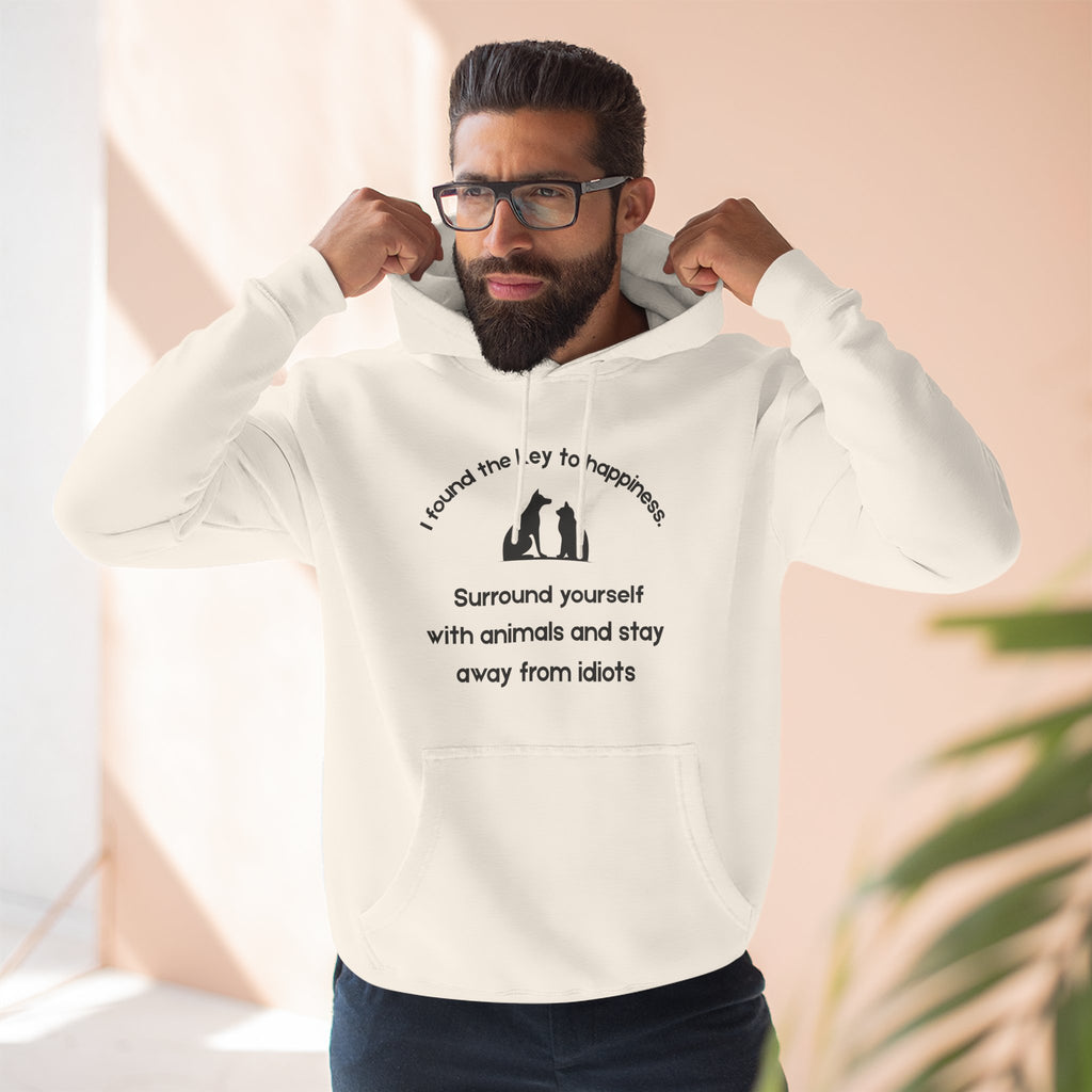 Key To Happiness Fleece Hoodie for Fun Nights Out