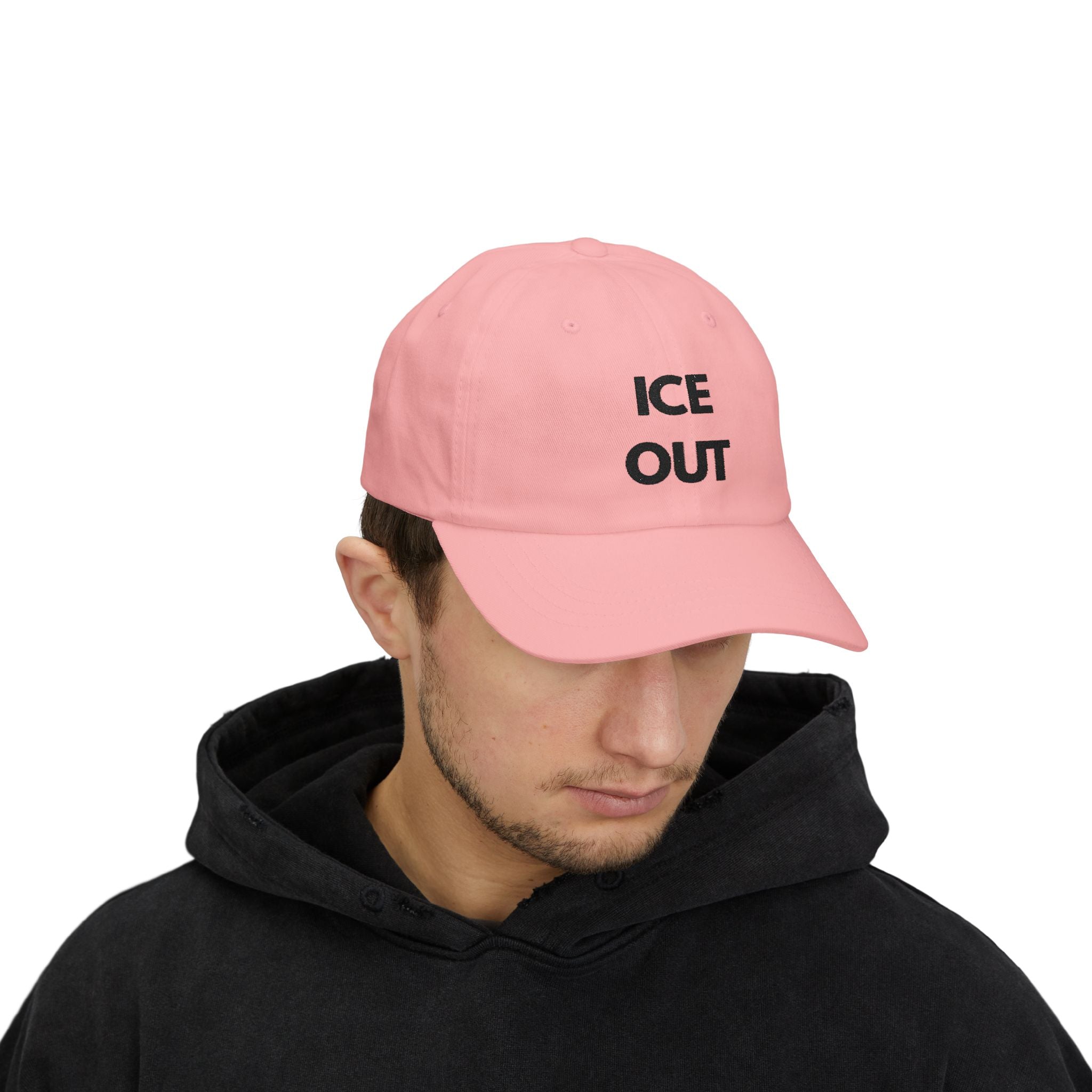 "Ice Out" Cap - blk print