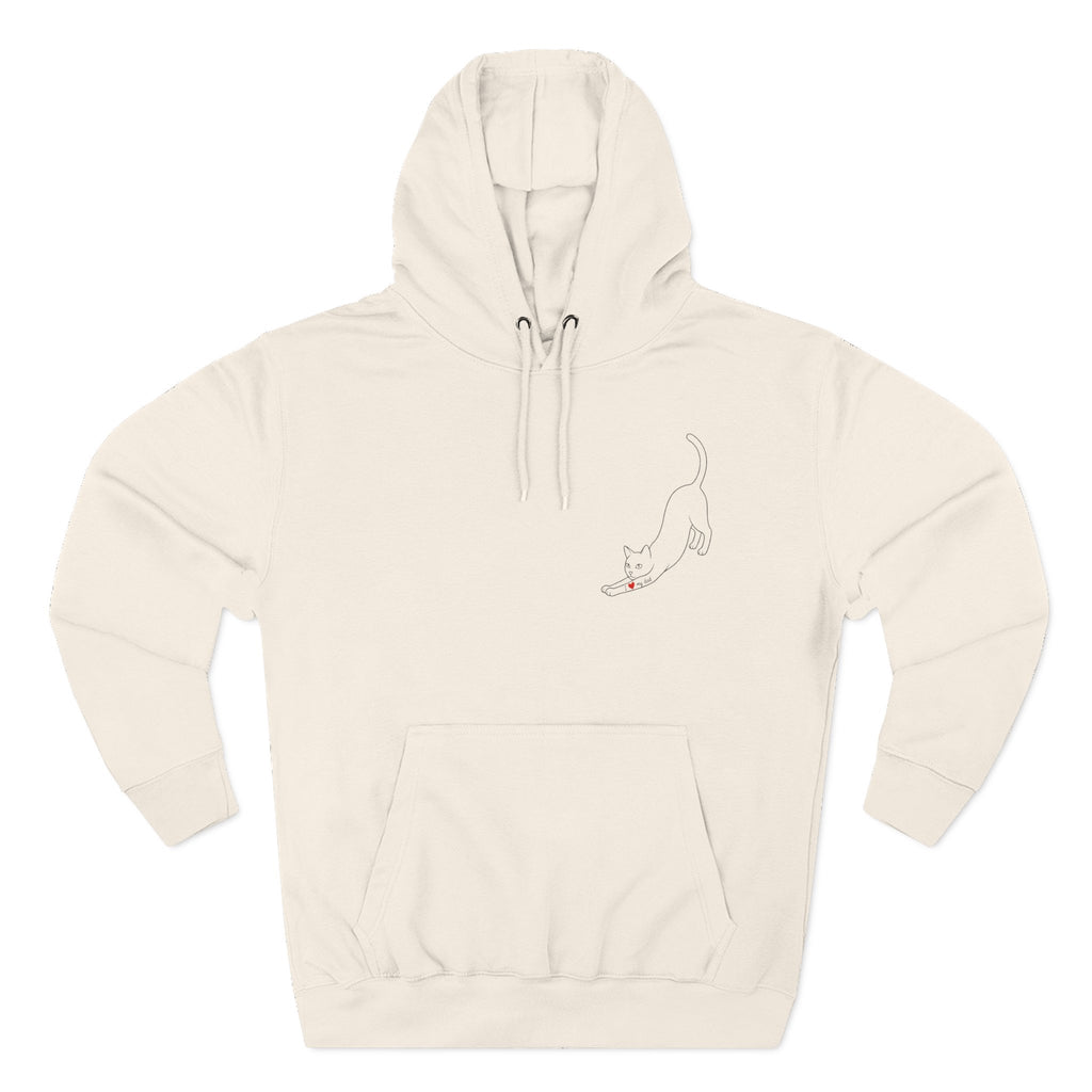 Anti Social Cat Dad Fleece Hoodie for Fun Nights Out