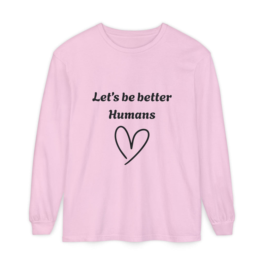 Better Human -Long Sleeve T-Shirt- blk print