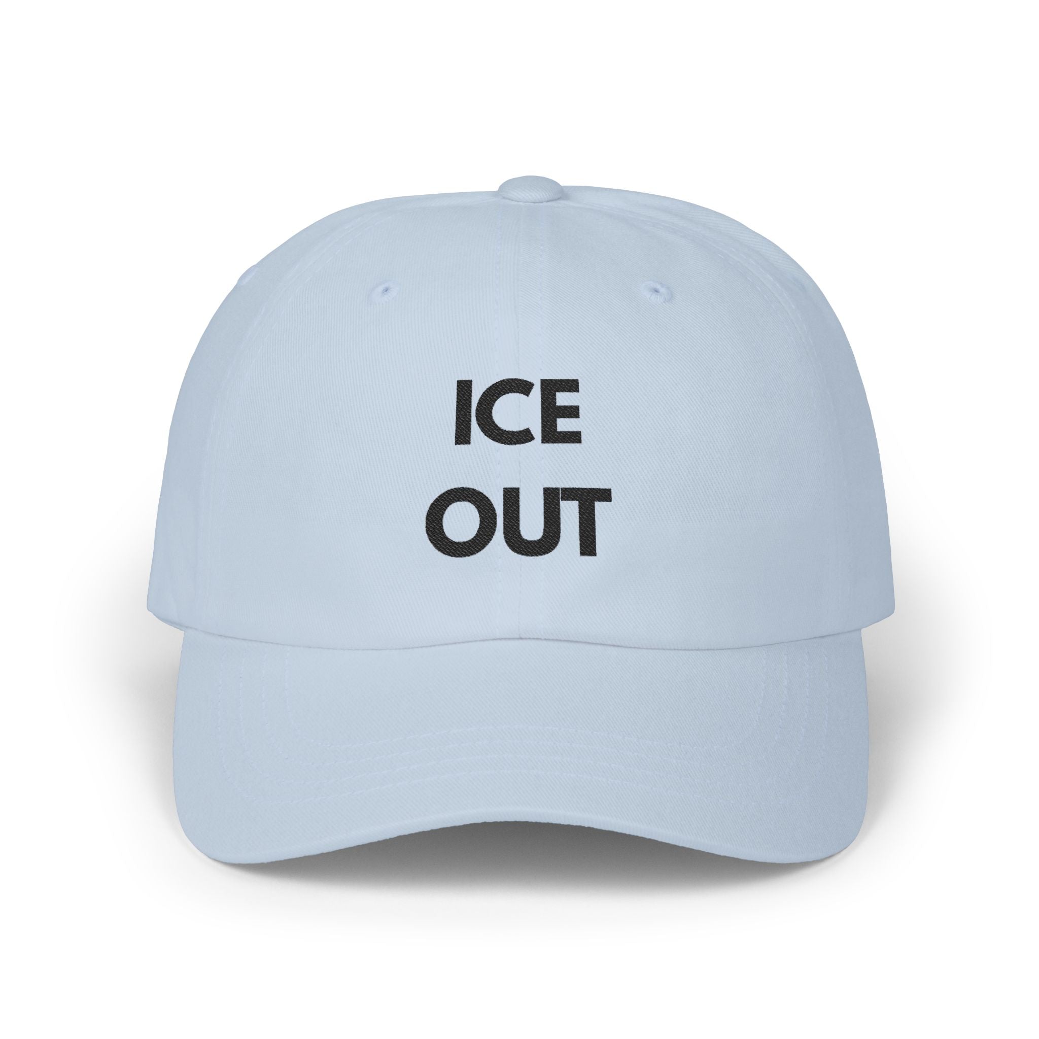"Ice Out" Cap - blk print