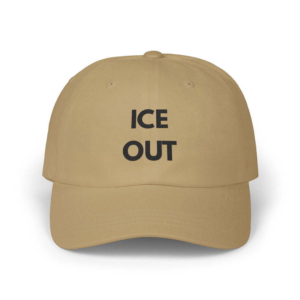 "Ice Out" Cap - blk print