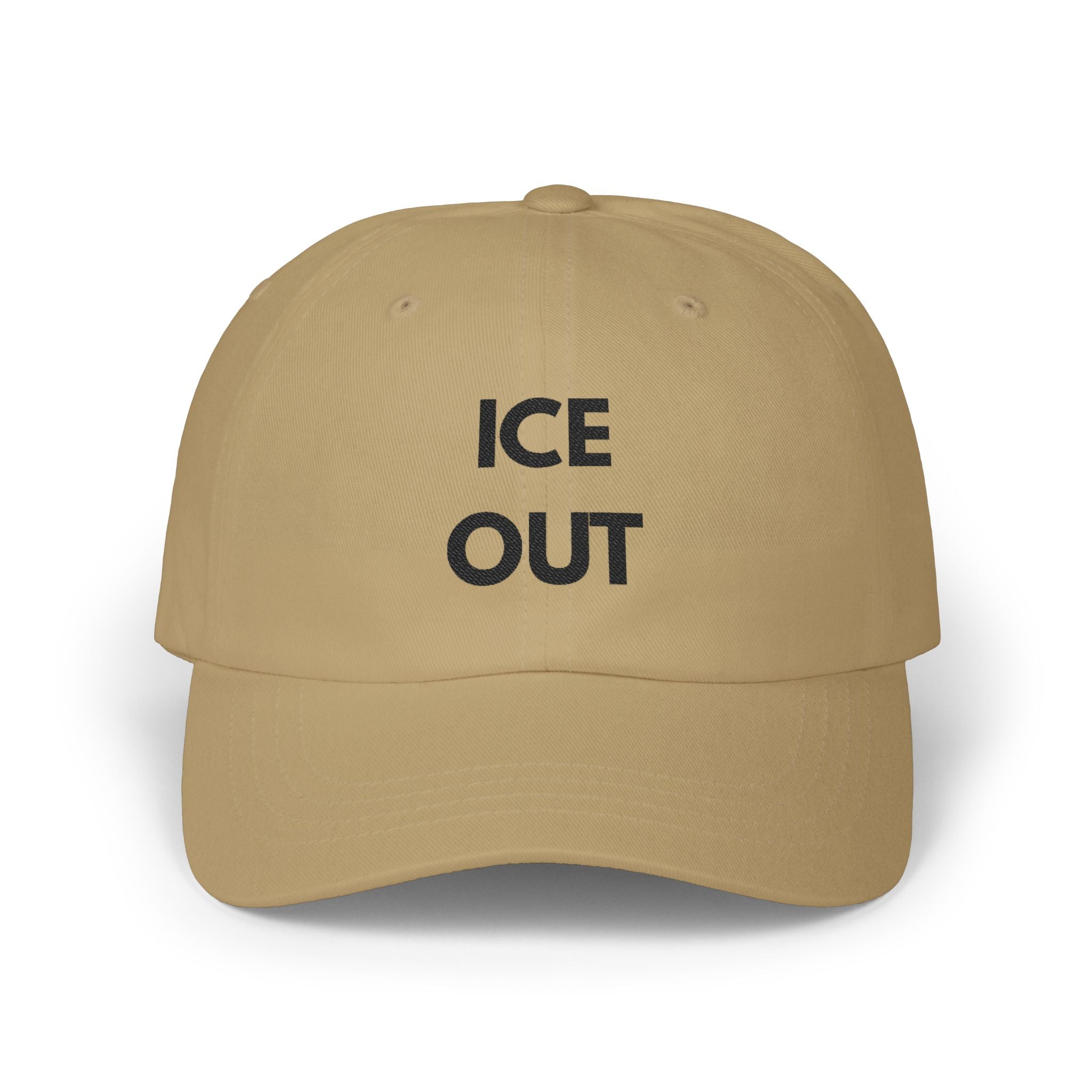 "Ice Out" Cap - blk print