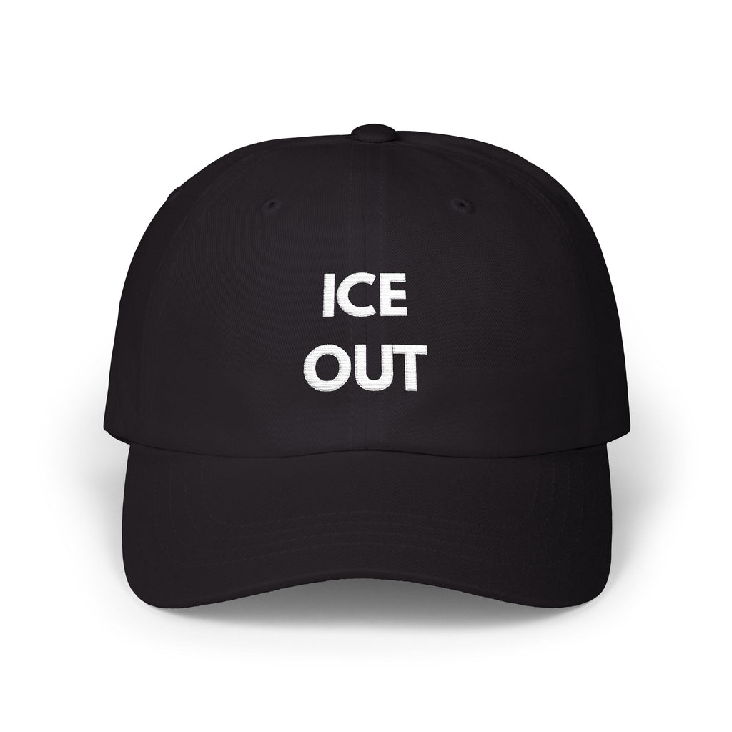 "Ice Out" Cap - wht print