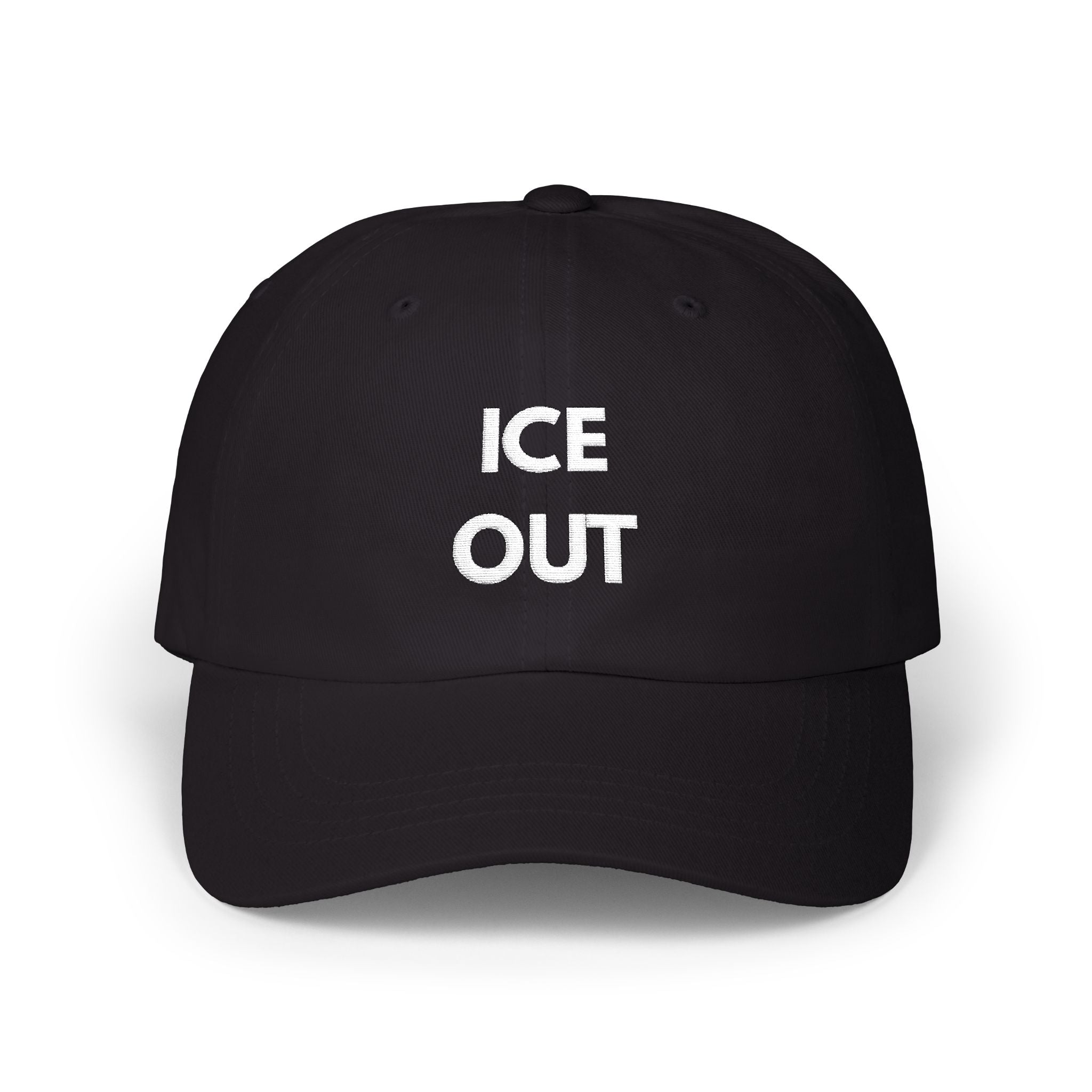 "Ice Out" Cap - wht print