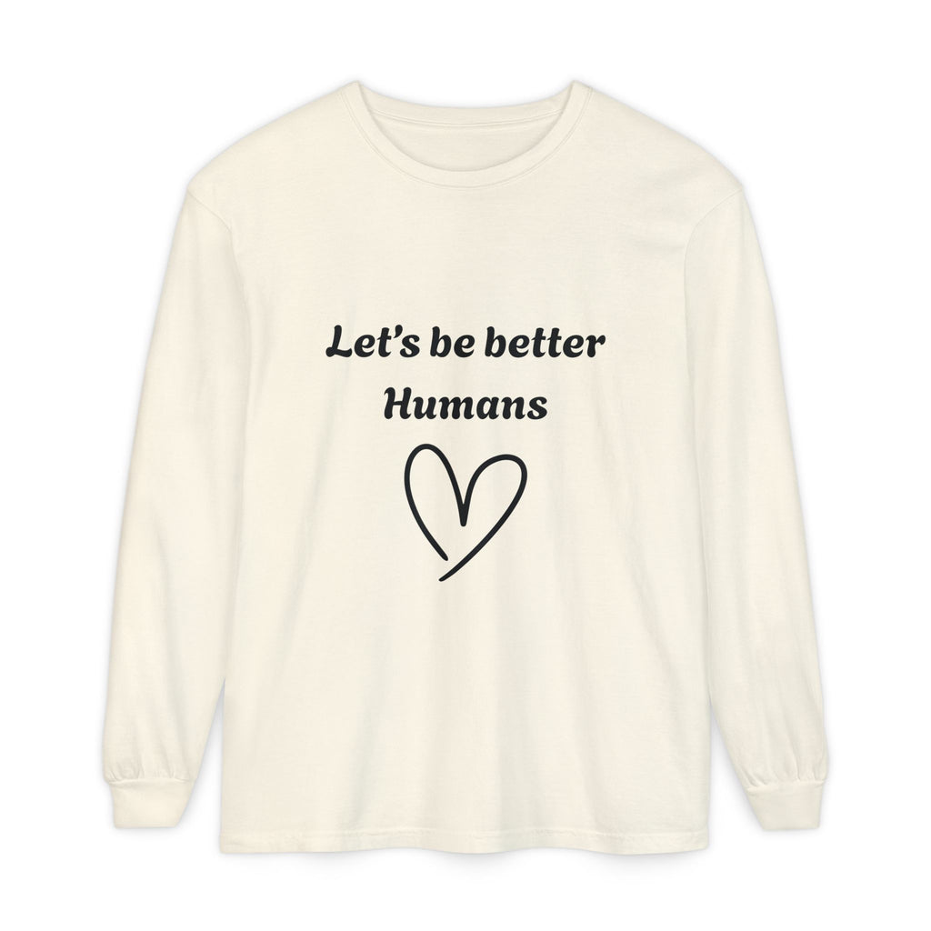 Better Human -Long Sleeve T-Shirt- blk print