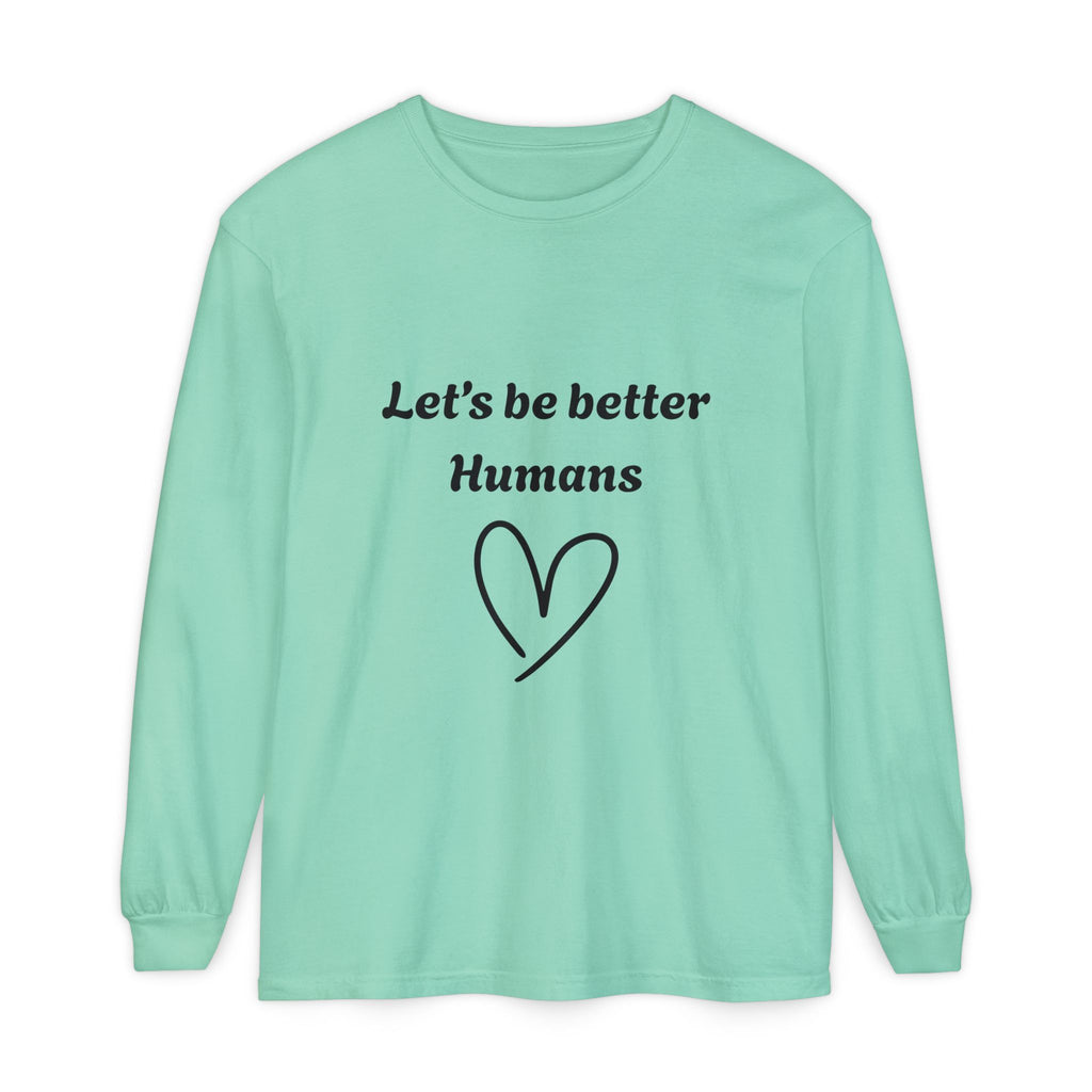 Better Human -Long Sleeve T-Shirt- blk print