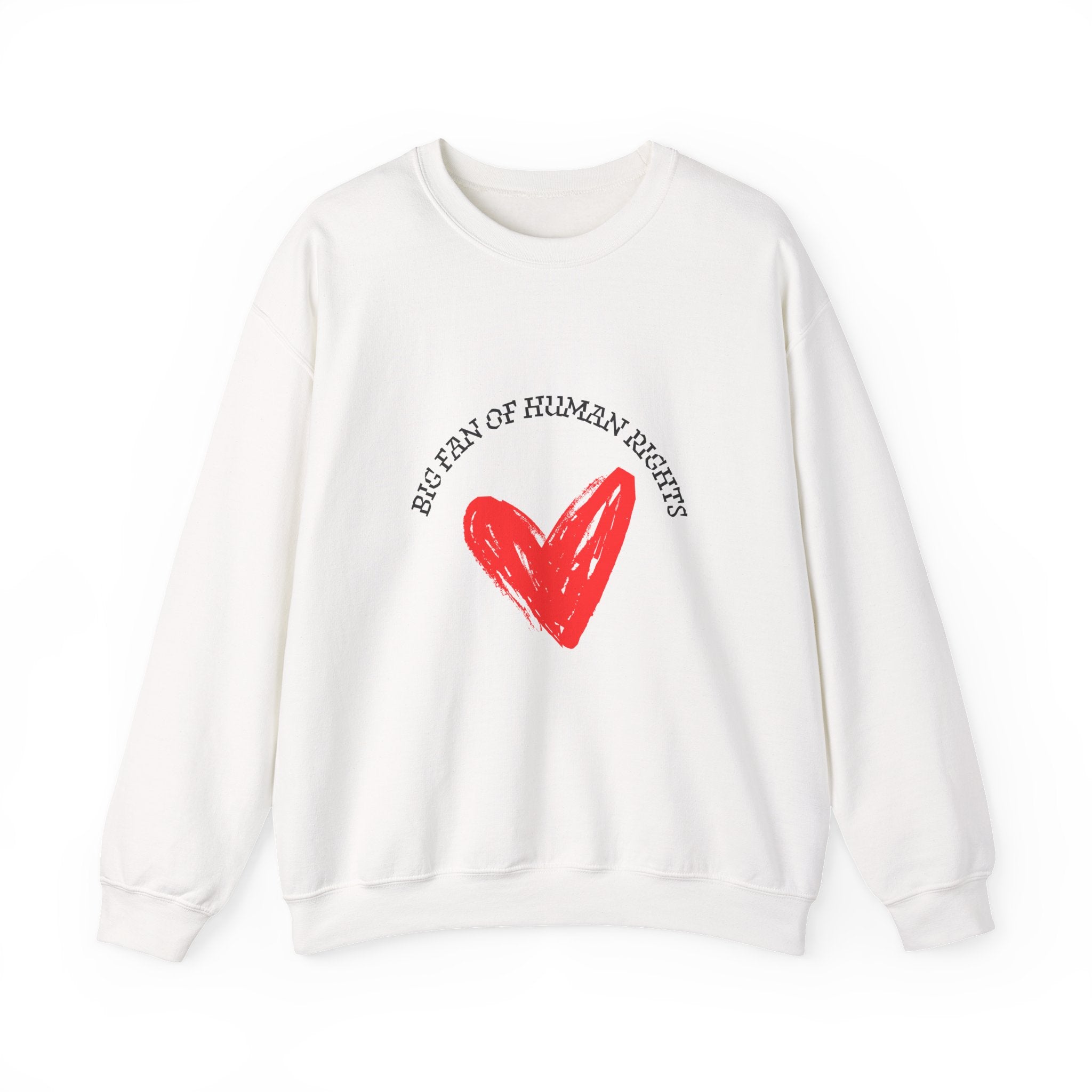 Fan of Human Rights Crewneck Sweatshirt- blk print