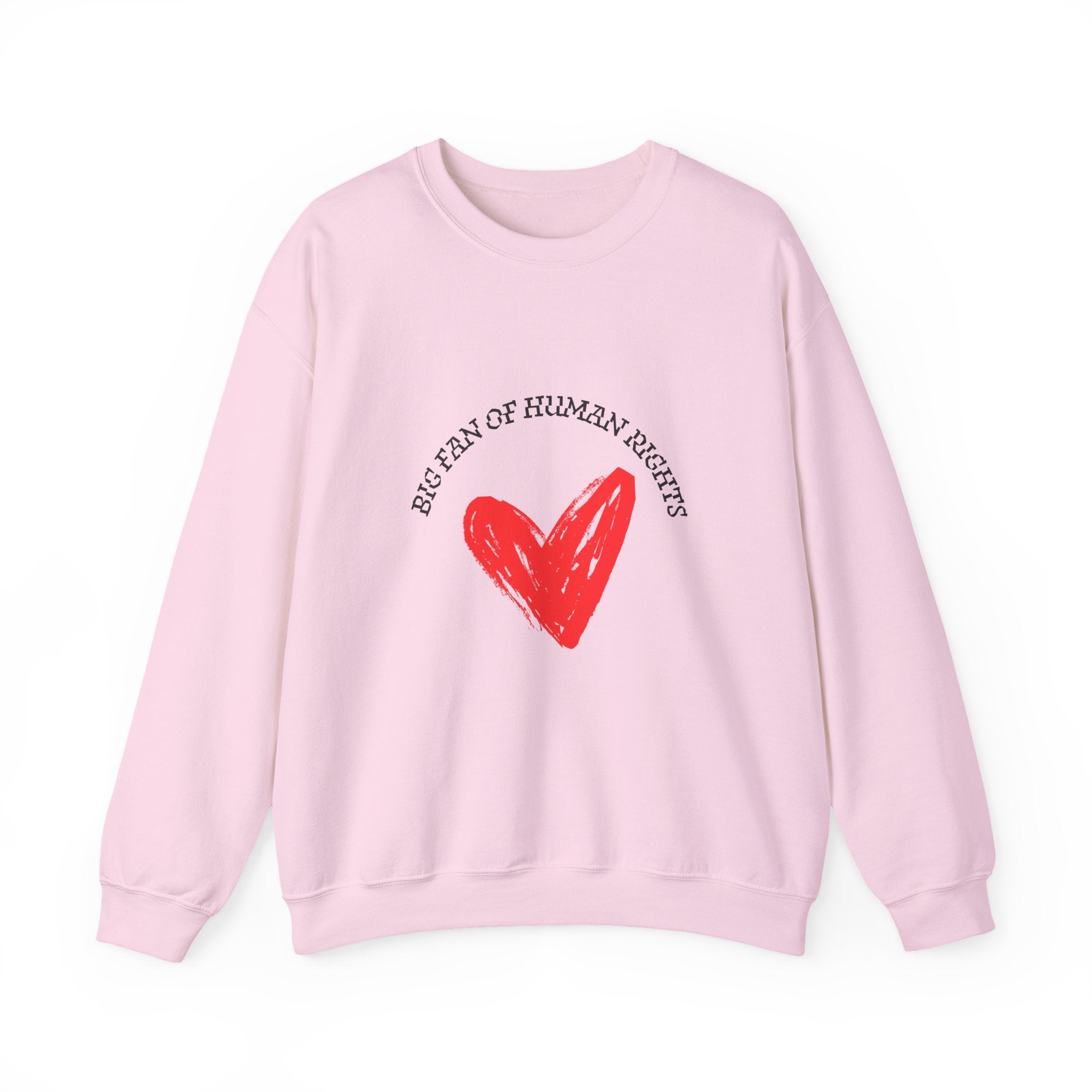 Fan of Human Rights Crewneck Sweatshirt- blk print