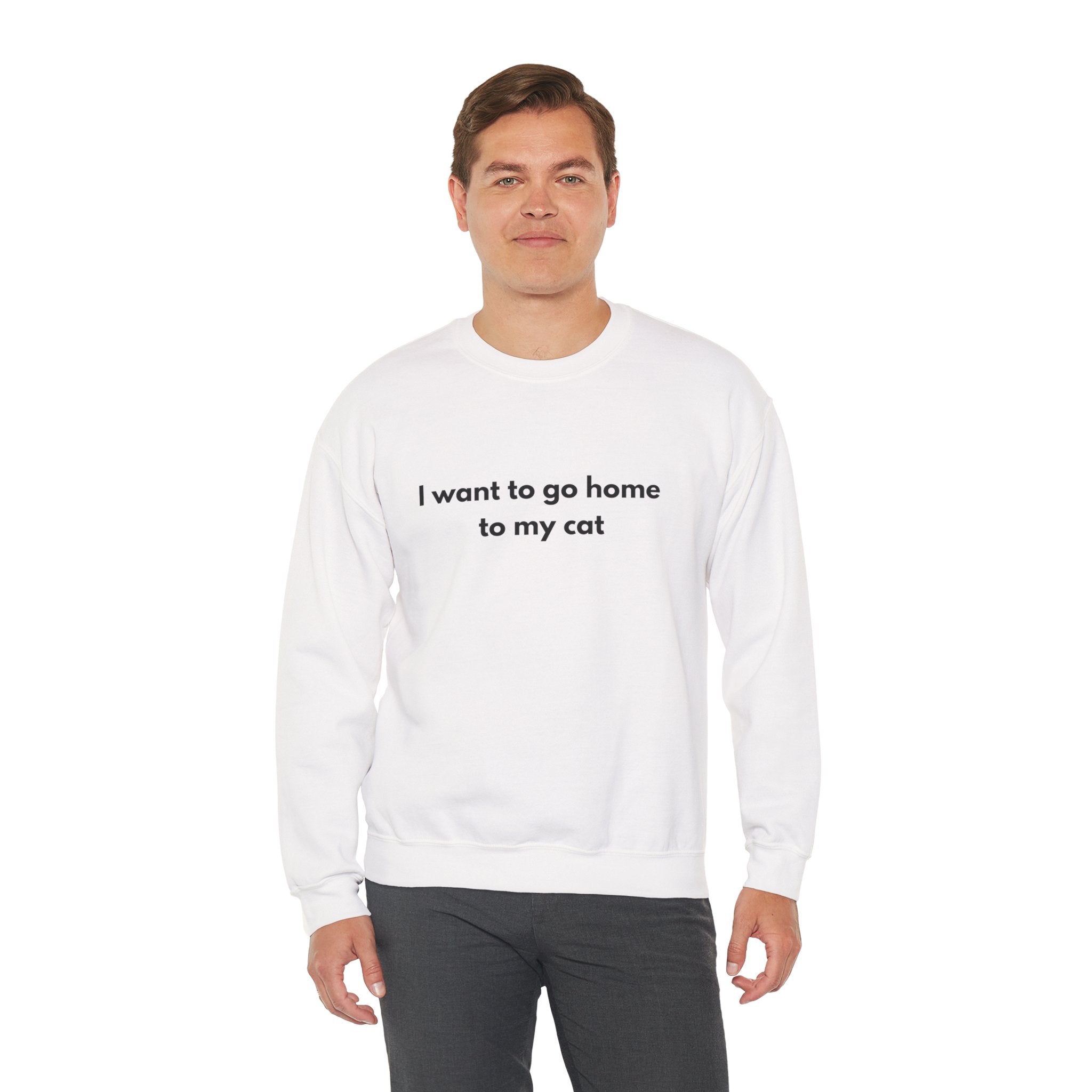 Go home to my cat - Crewneck Sweatshirt