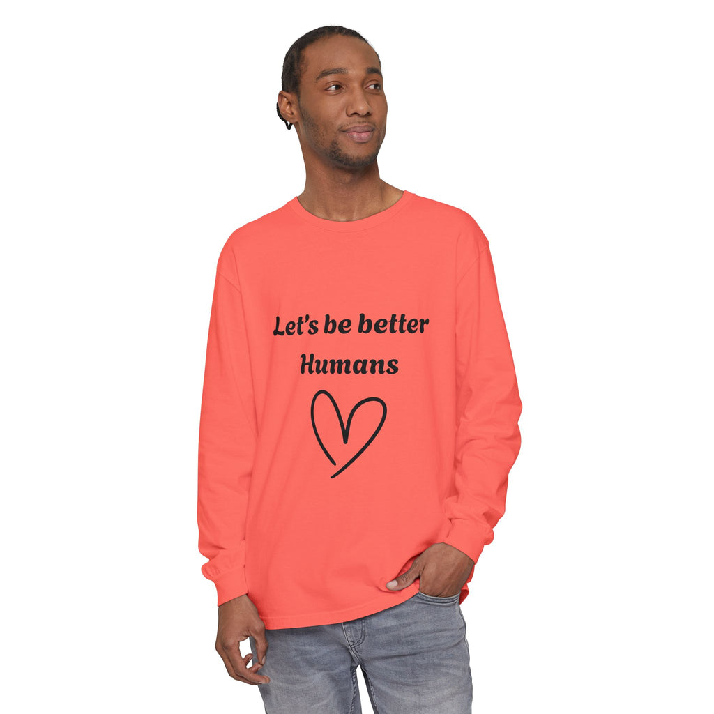 Better Human -Long Sleeve T-Shirt- blk print