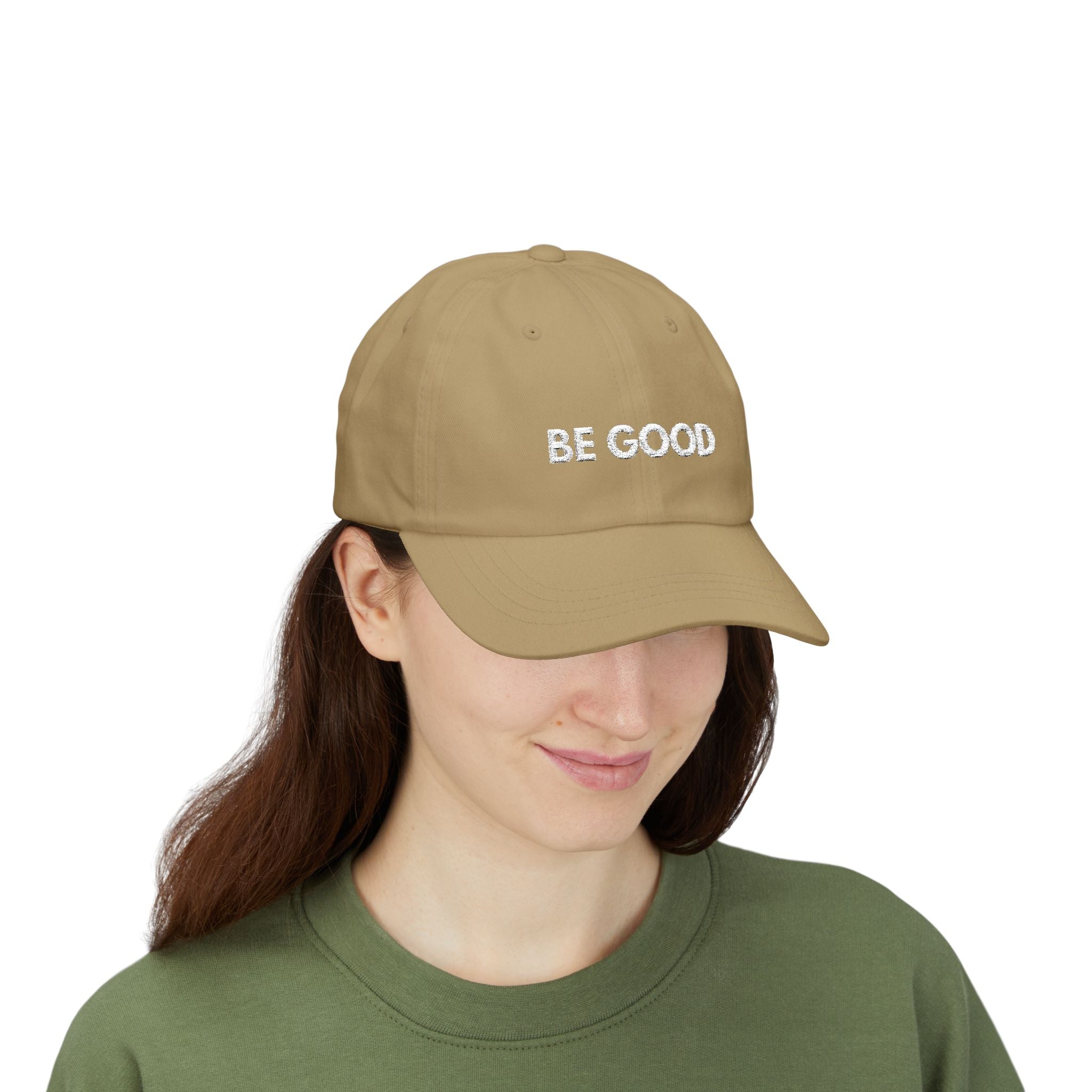 "Be Good" Cap - wht print