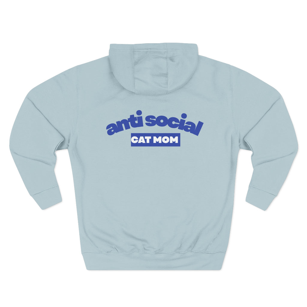 Anti Social Cat MomFleece Hoodie for Fun Nights Out