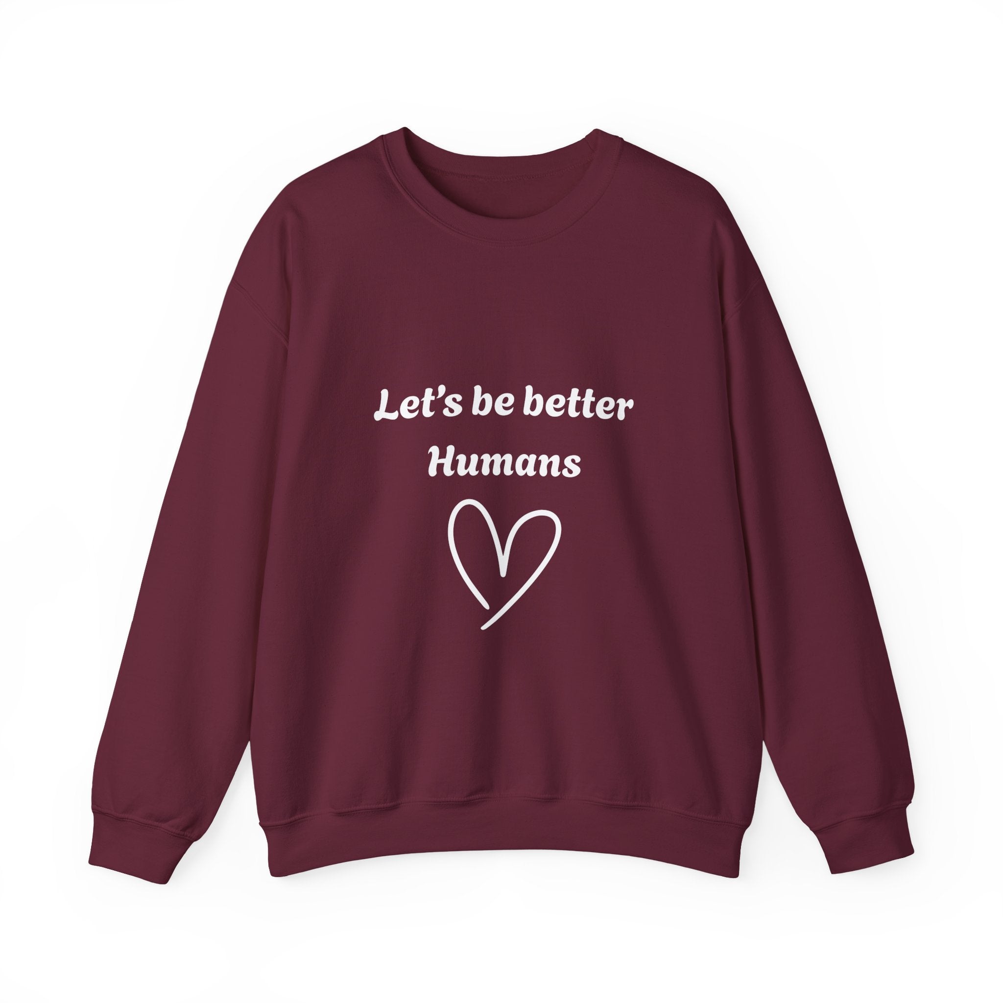 Better Human Crewneck Sweatshirt - wht print