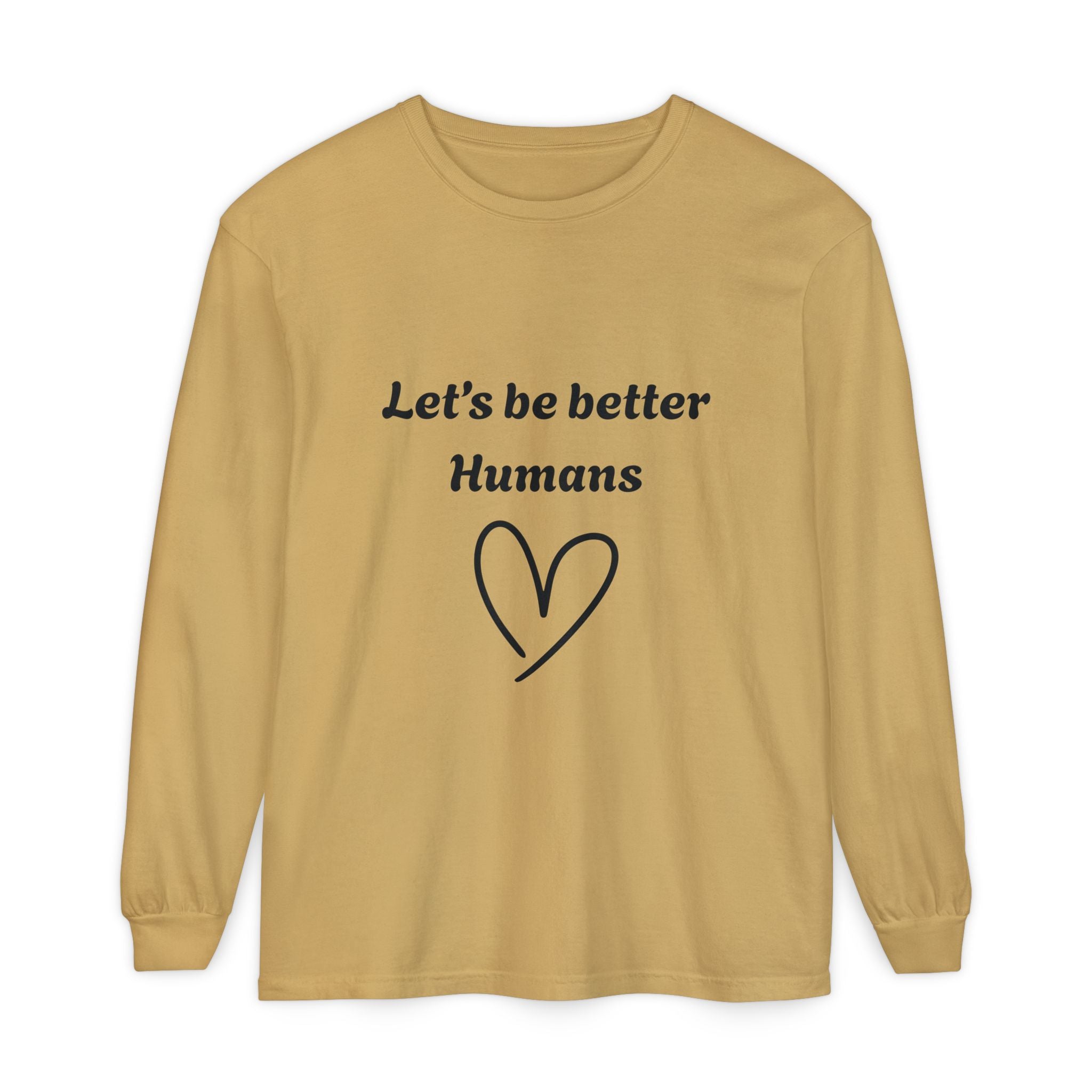 Better Human -Long Sleeve T-Shirt- blk print
