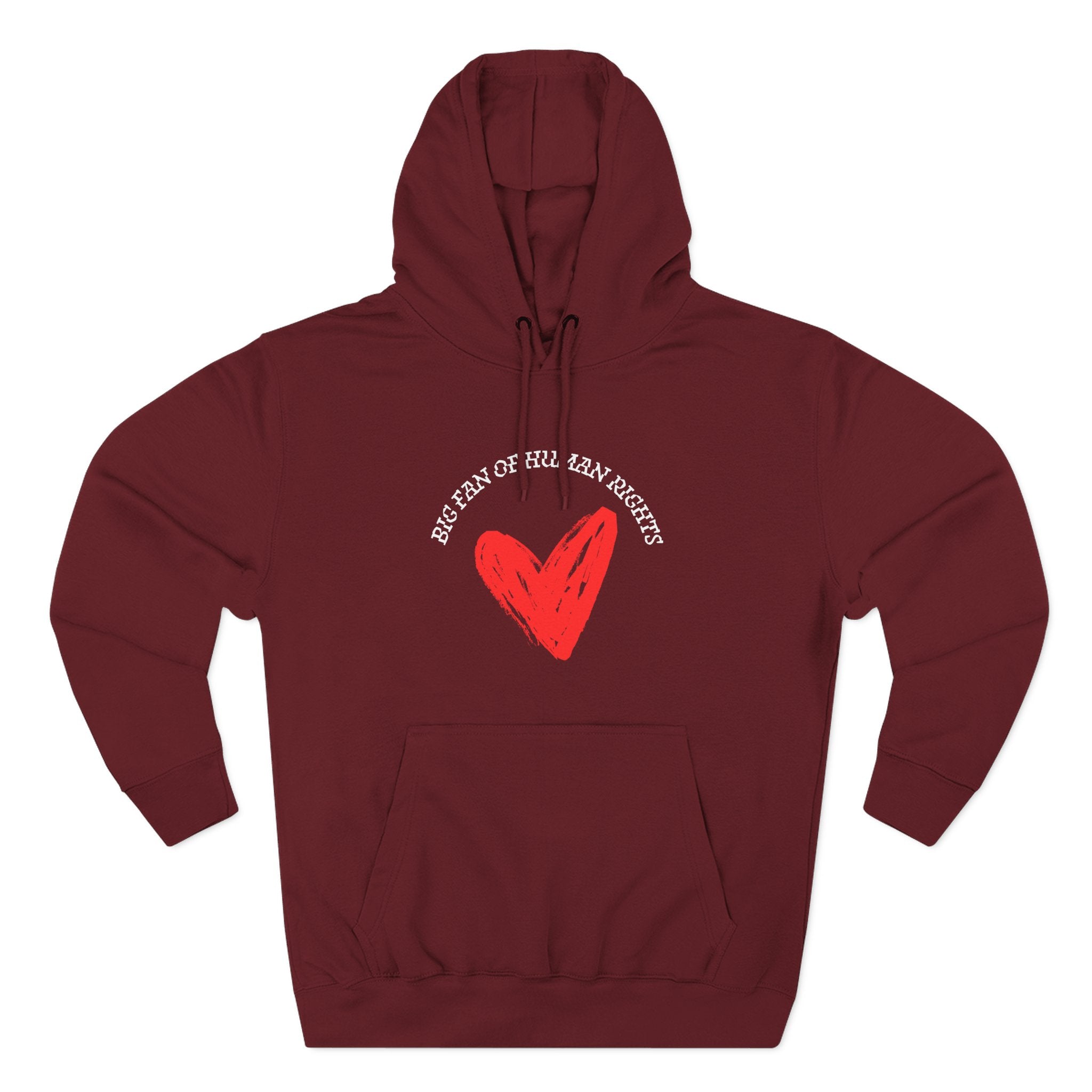 Fan of Human Rights Fleece Hoodie for Fun Nights Out