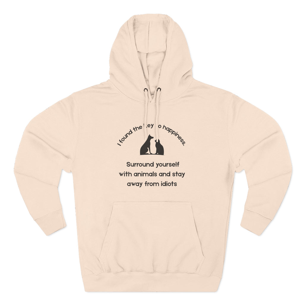 Key To Happiness Fleece Hoodie for Fun Nights Out