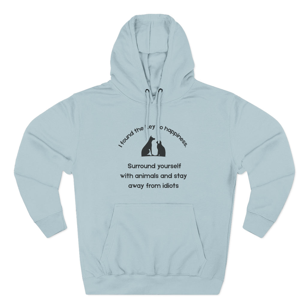 Key To Happiness Fleece Hoodie for Fun Nights Out
