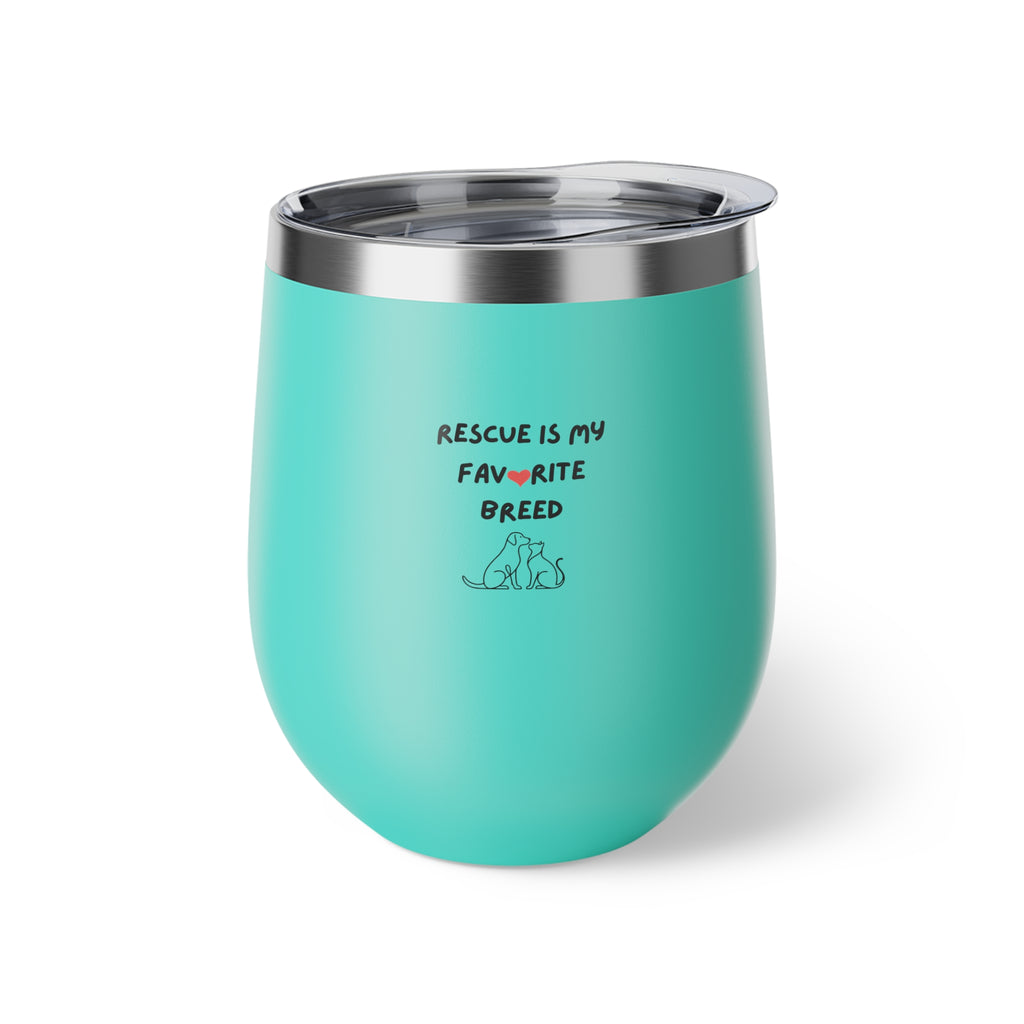 Rescue Fave Breed Copper Vacuum Insulated Cup 12oz Tumbler