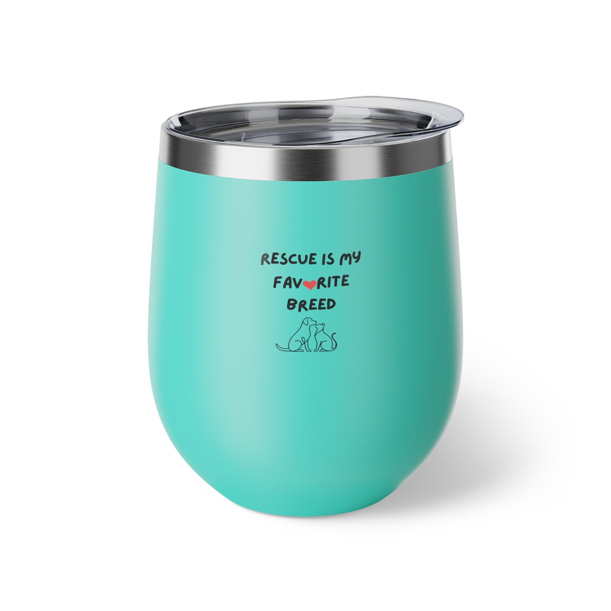 Rescue Fave Breed Copper Vacuum Insulated Cup 12oz Tumbler