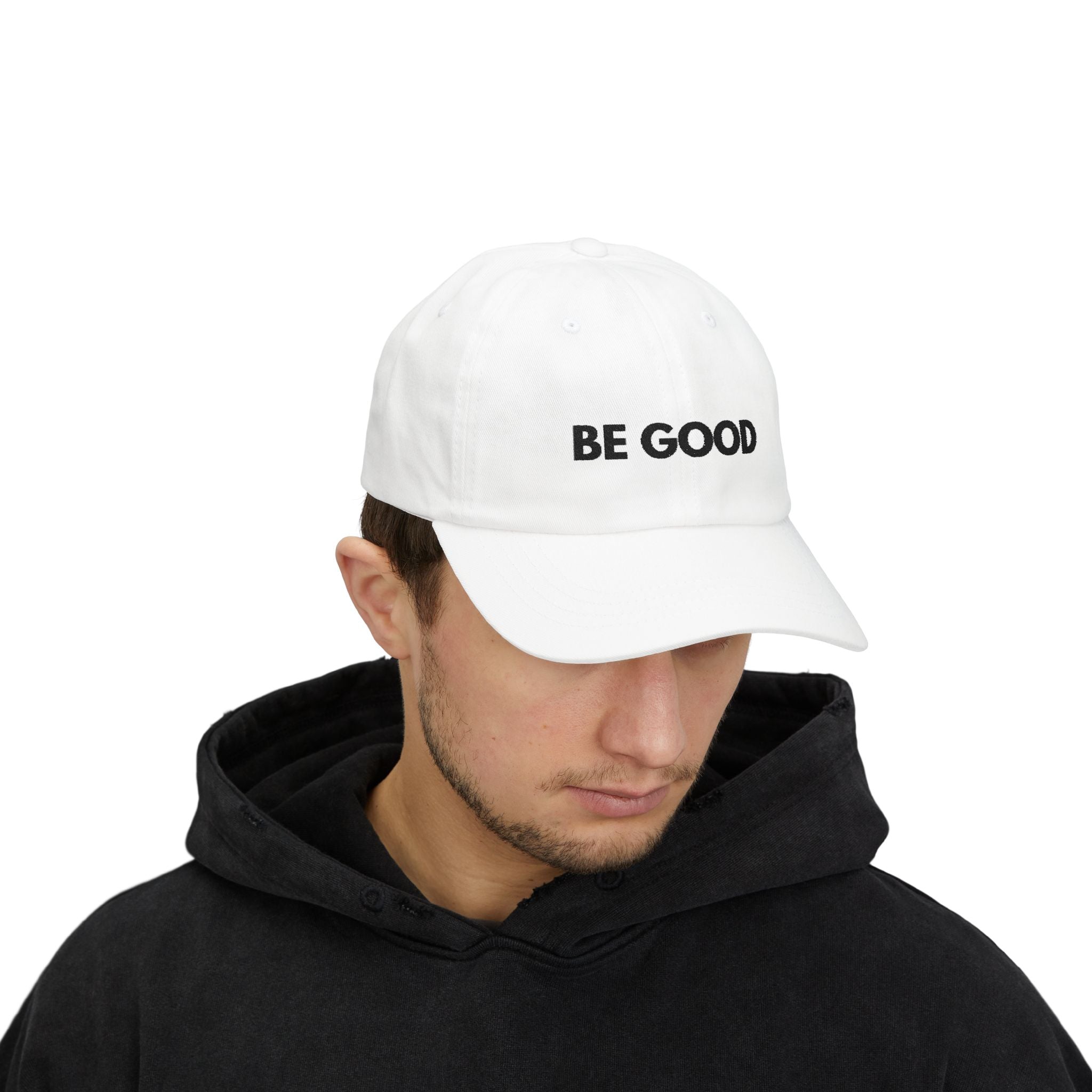 "Be Good" Cap - blk print