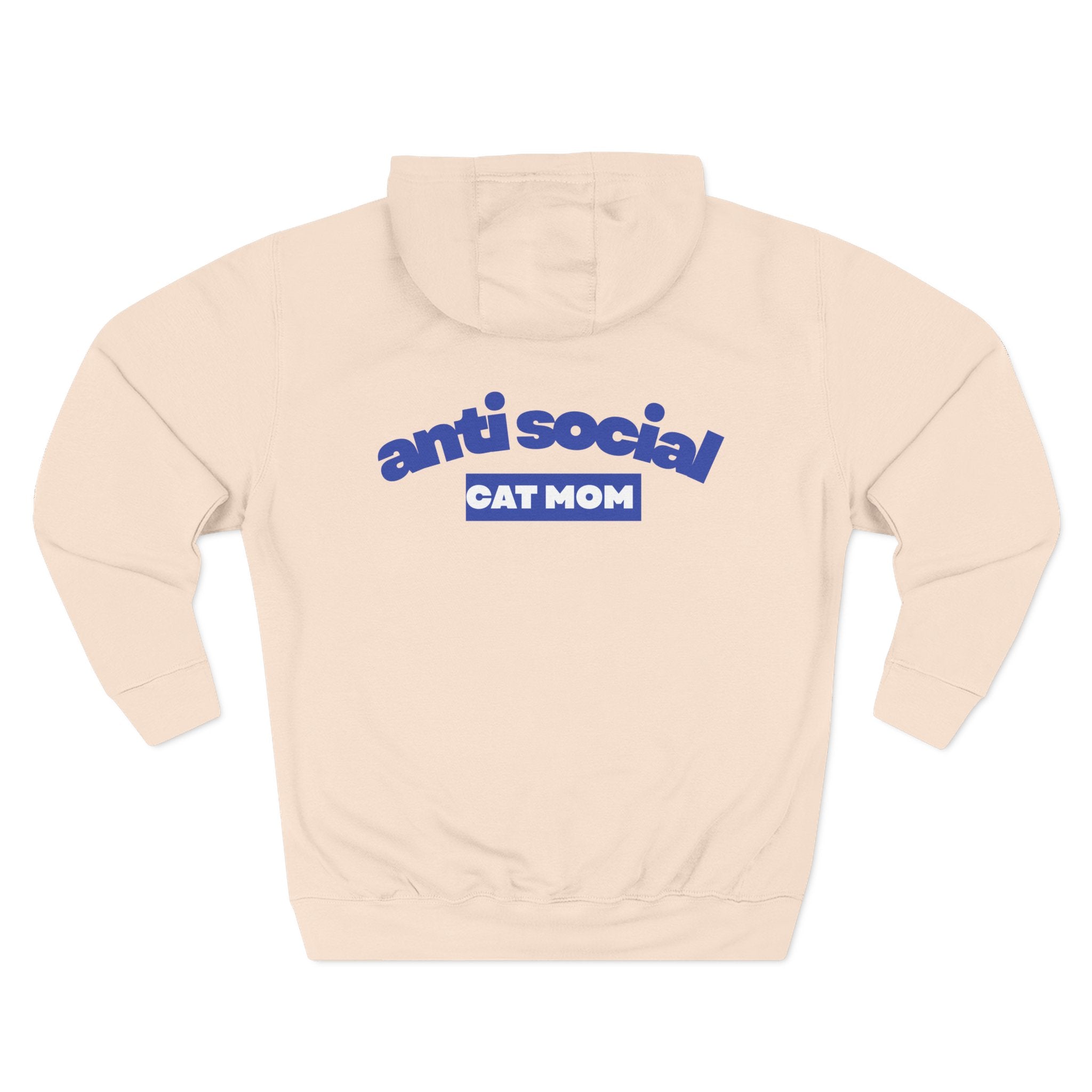 Anti Social Cat MomFleece Hoodie for Fun Nights Out