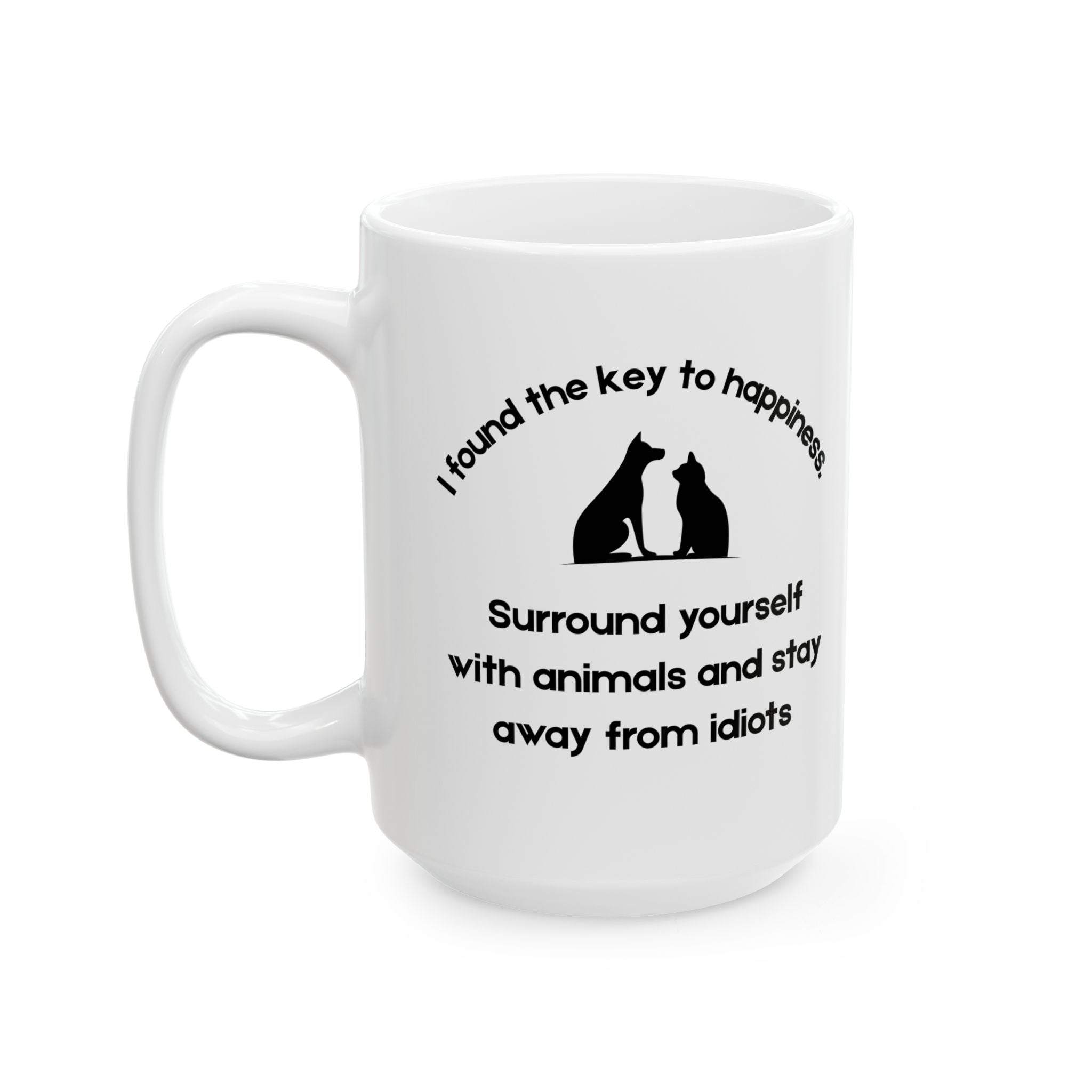 Key to Happiness Advocate Ceramic Mug - 11oz/15oz Coffee Cup