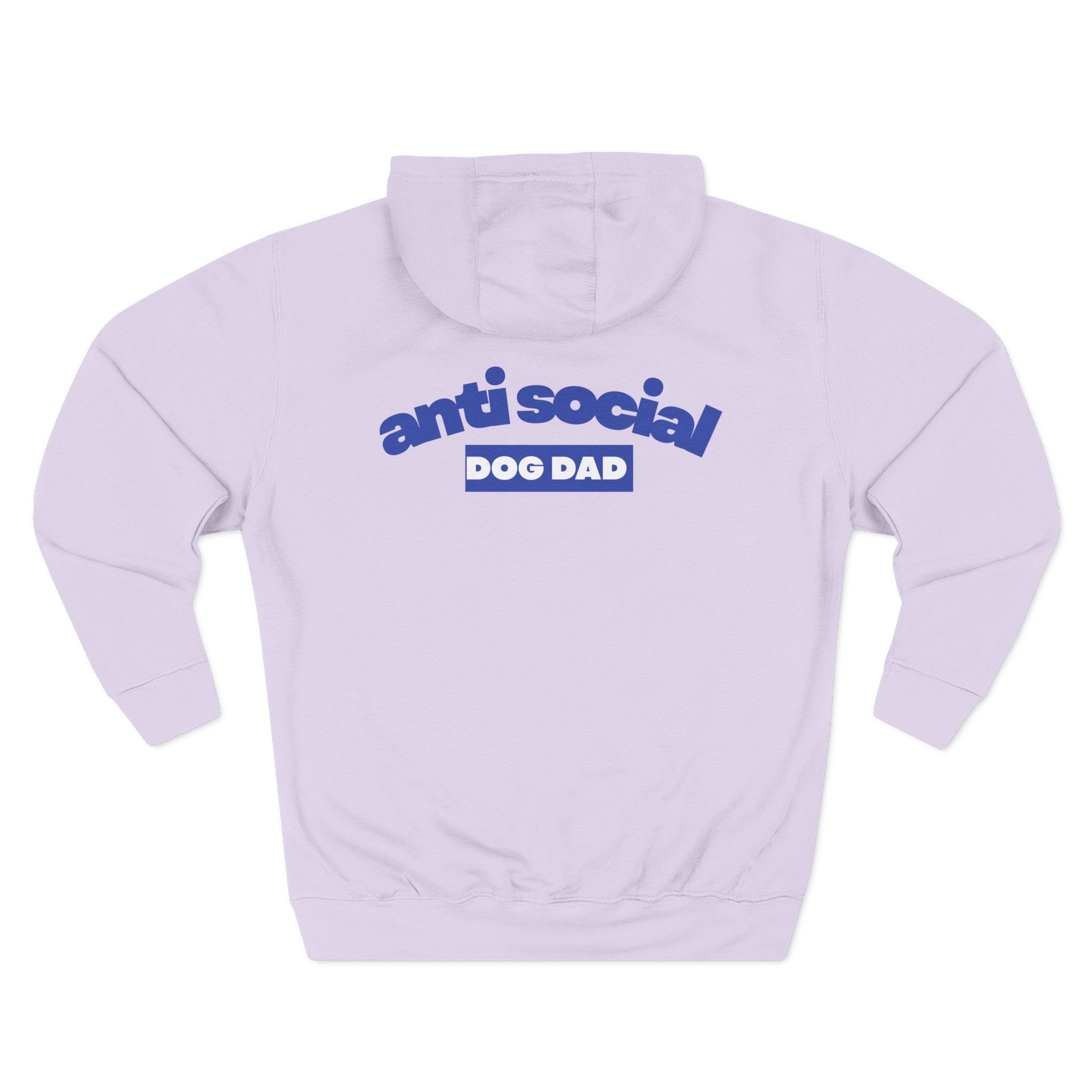 Anti Social Dog Dad Fleece Hoodie for Fun Nights Out
