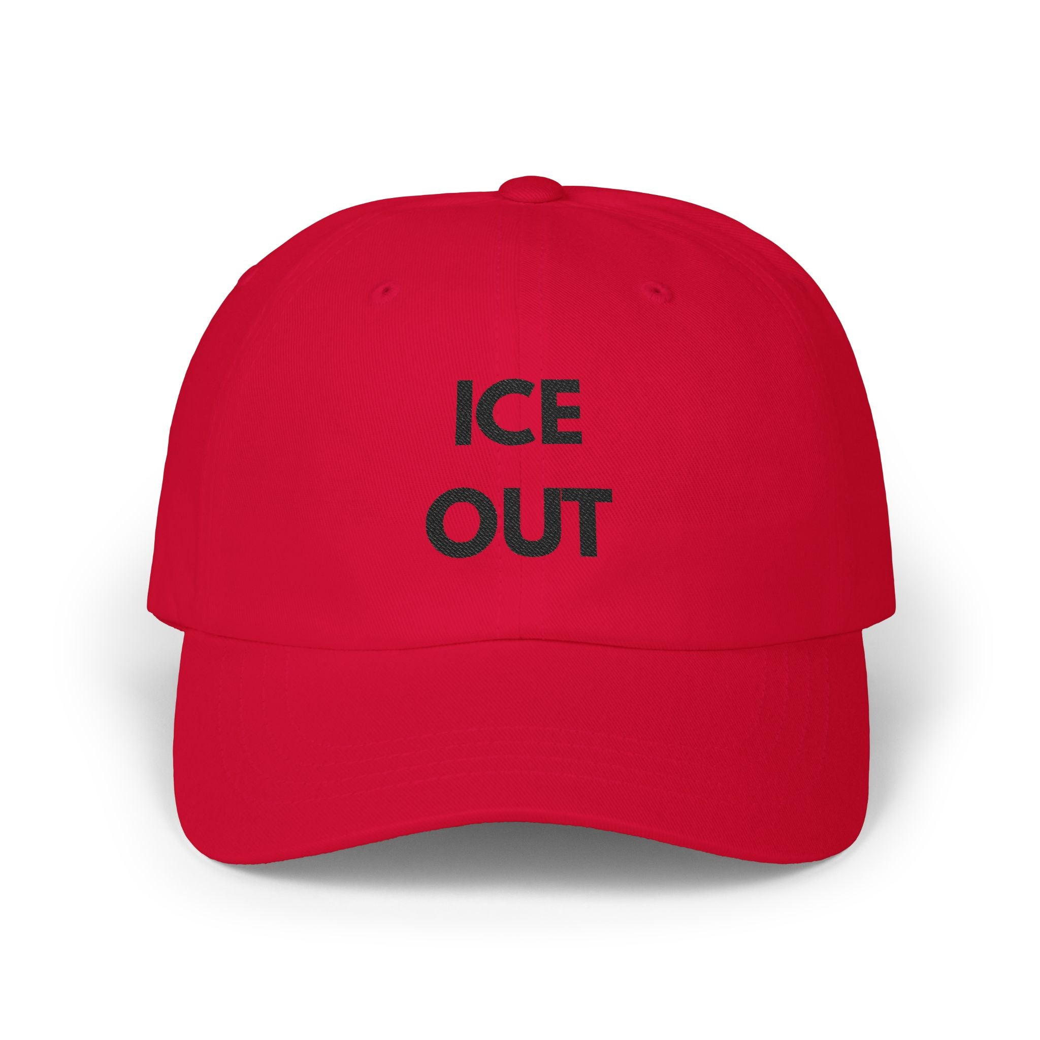 "Ice Out" Cap - blk print