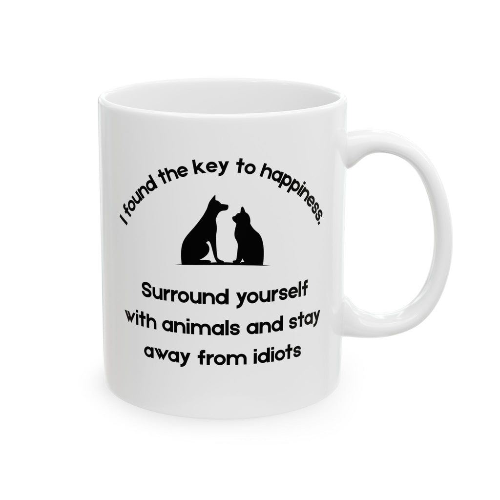 Key to Happiness Advocate Ceramic Mug - 11oz/15oz Coffee Cup